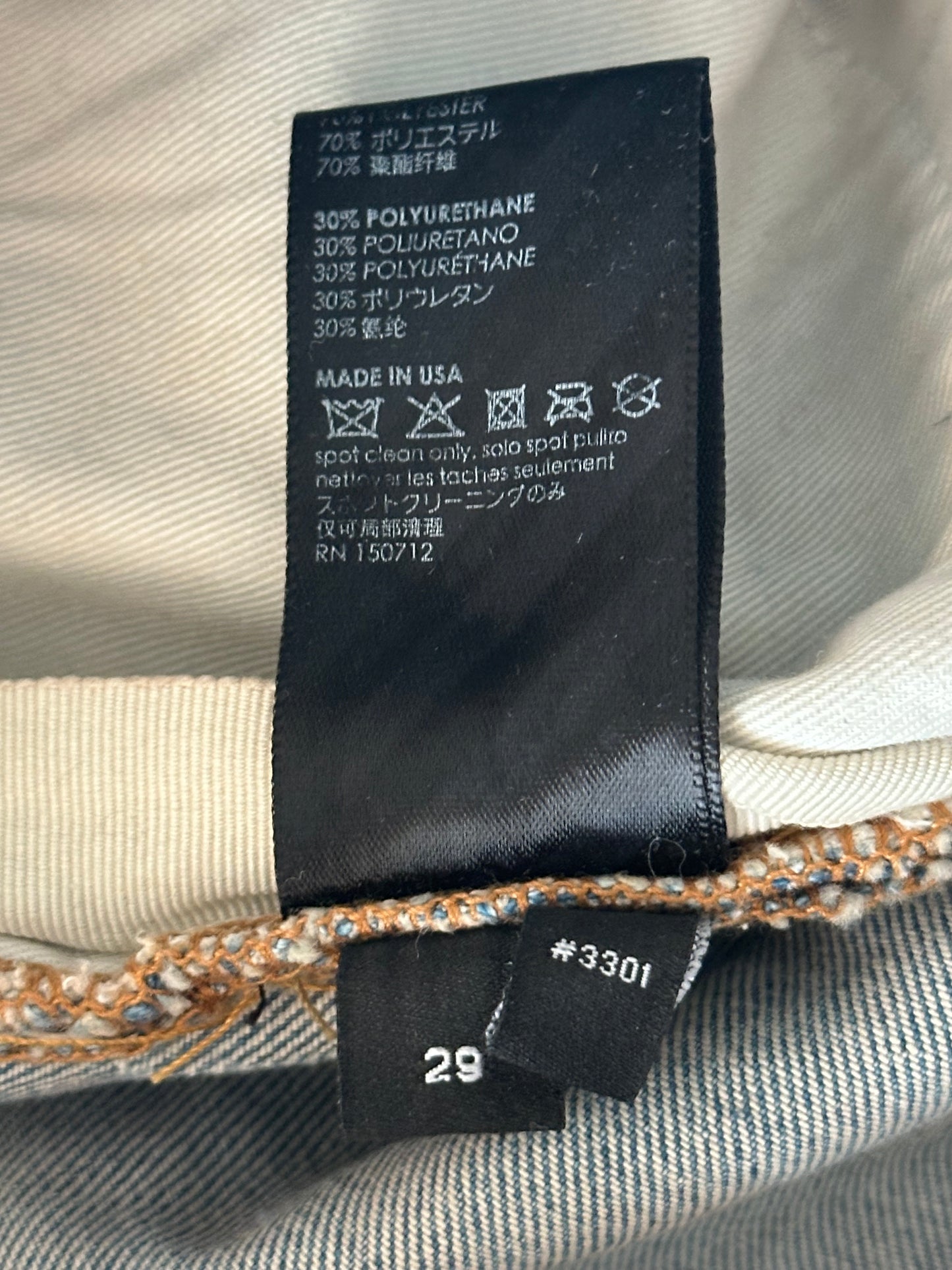 Amiri Clay Indigo & White MX1 Jeans