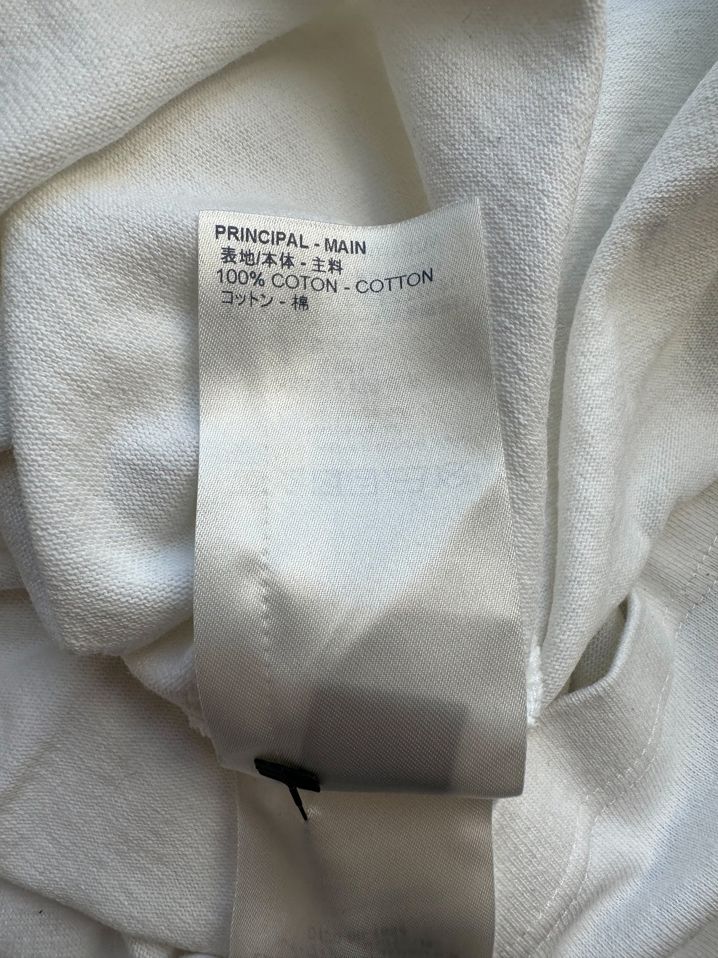 Louis Vuitton White Barcode Logo Tee