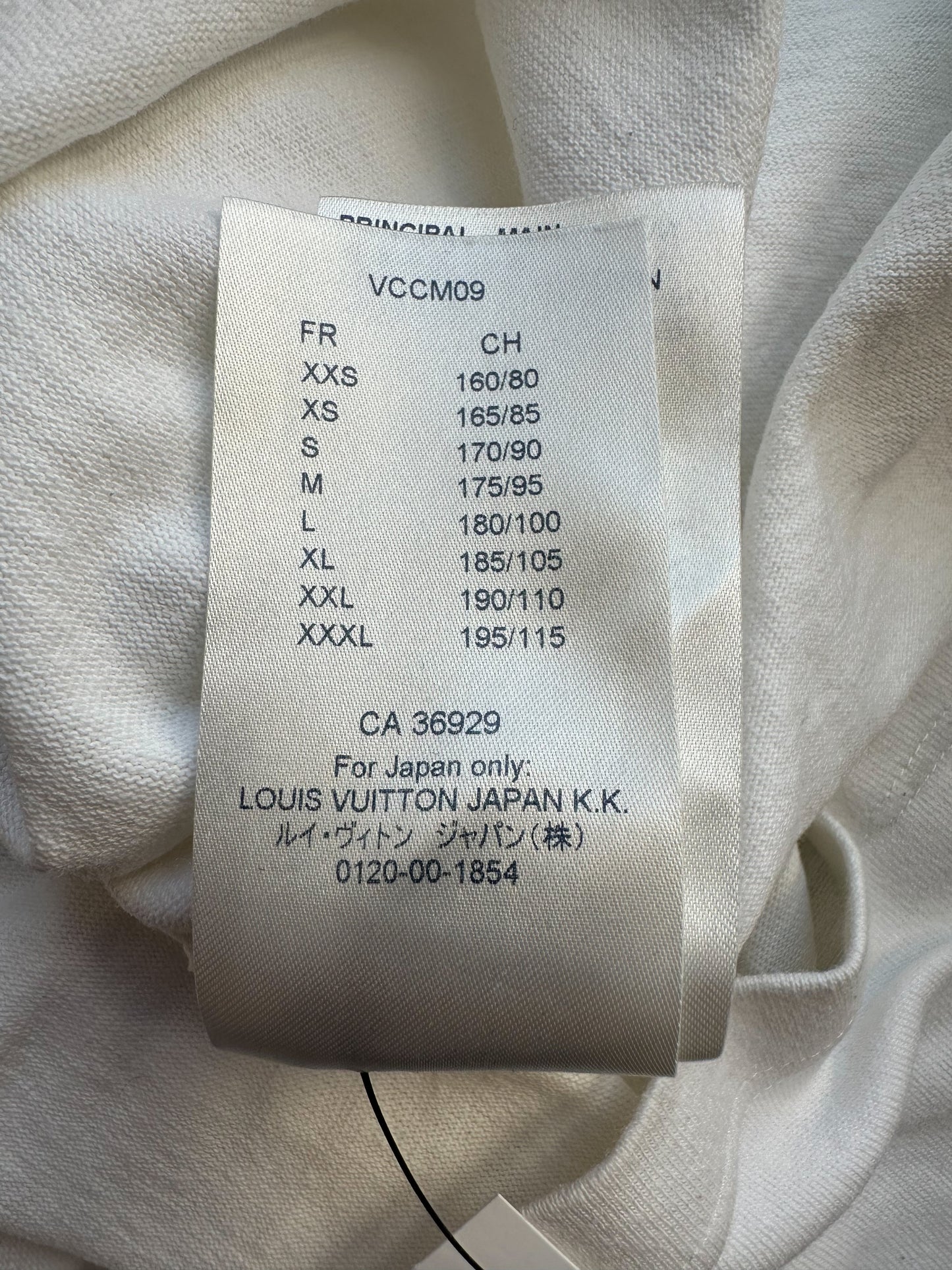 Louis Vuitton White Barcode Logo Tee