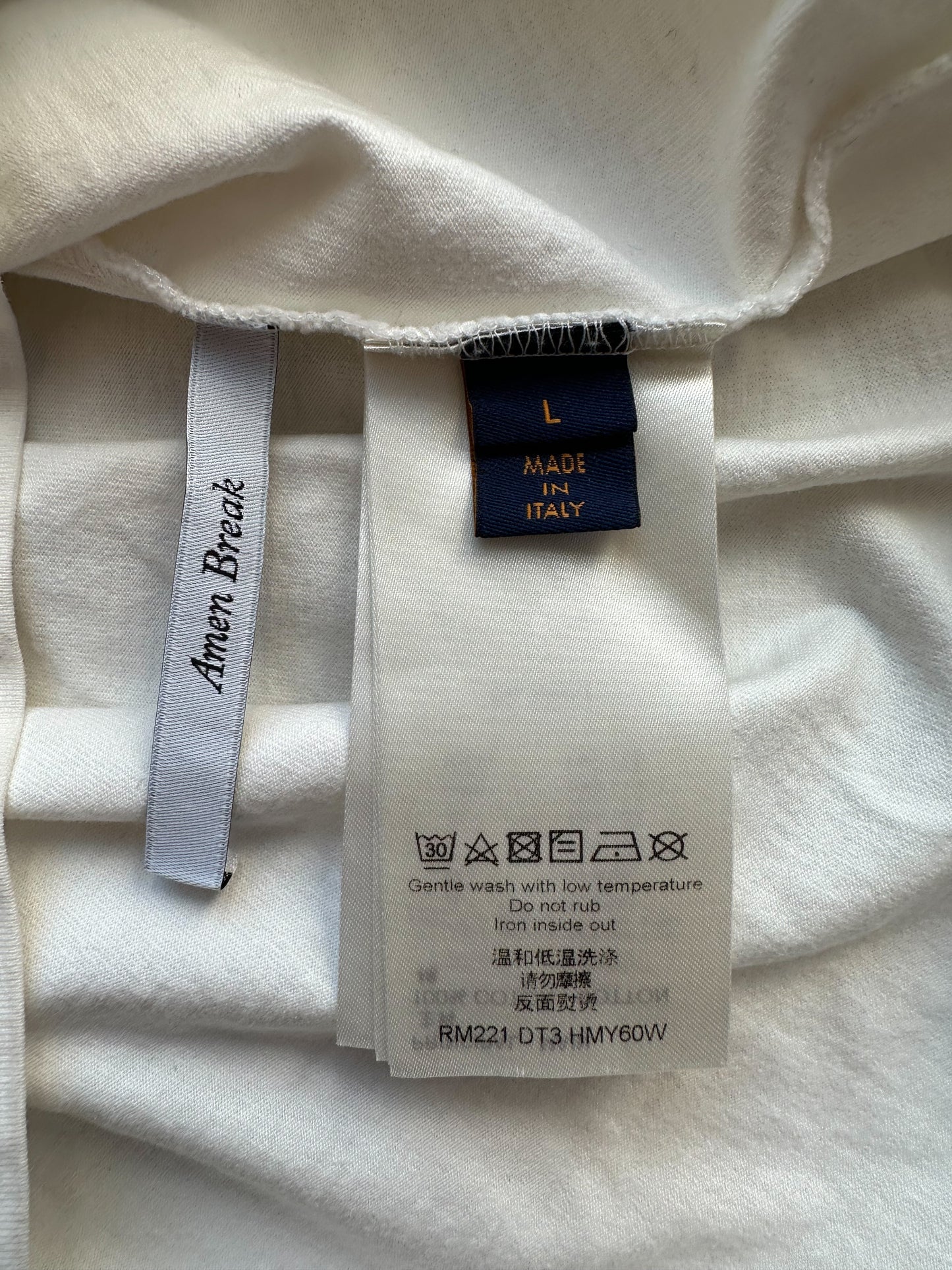 Louis Vuitton White Graffiti Logo T-Shirt