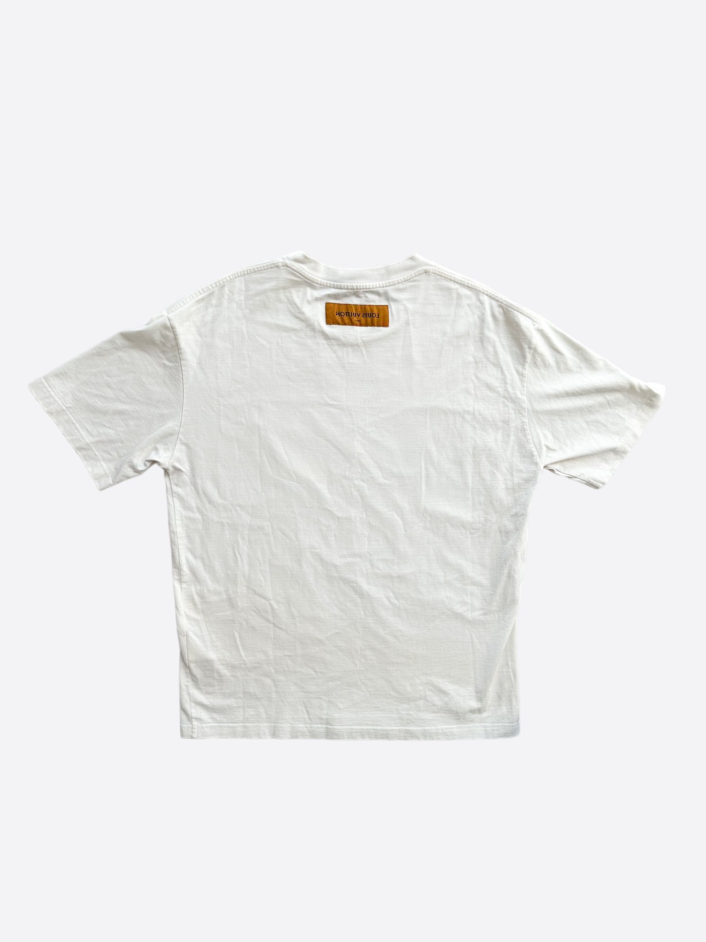 Louis Vuitton White Graffiti Logo T-Shirt