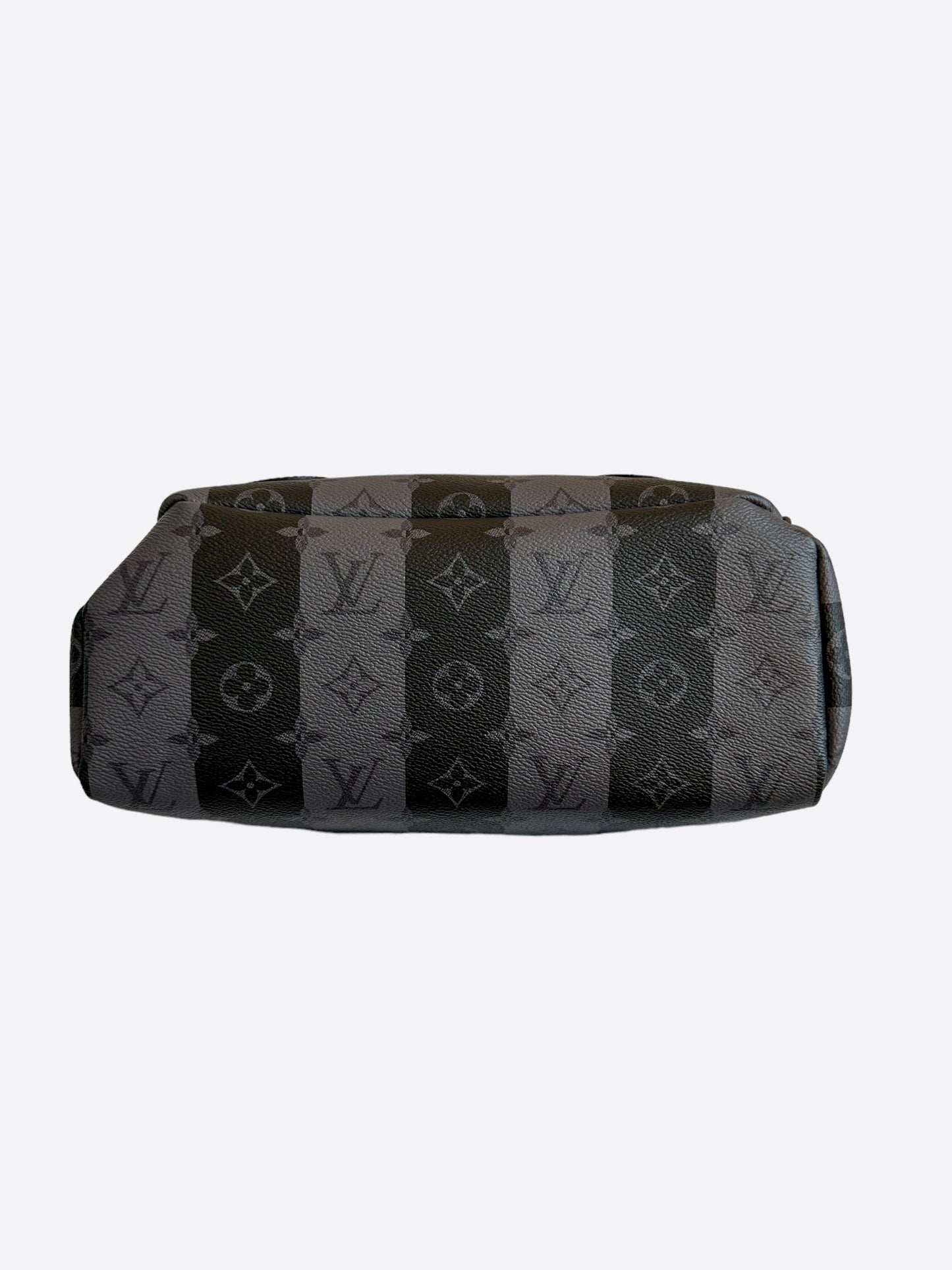 Louis Vuitton Nigo Grey Striped Monogram Utilitary Backpack