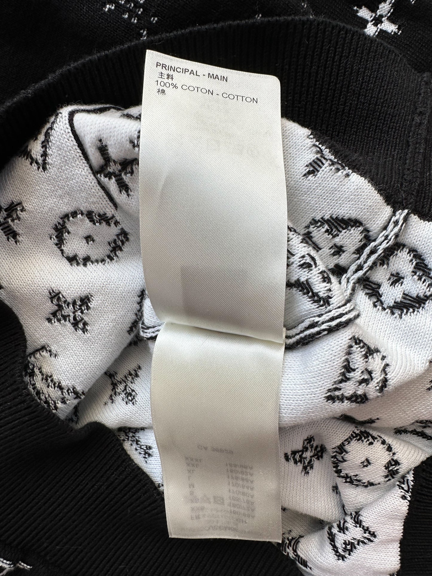 Louis Vuitton Black & White Monogram Gradient Hoodie
