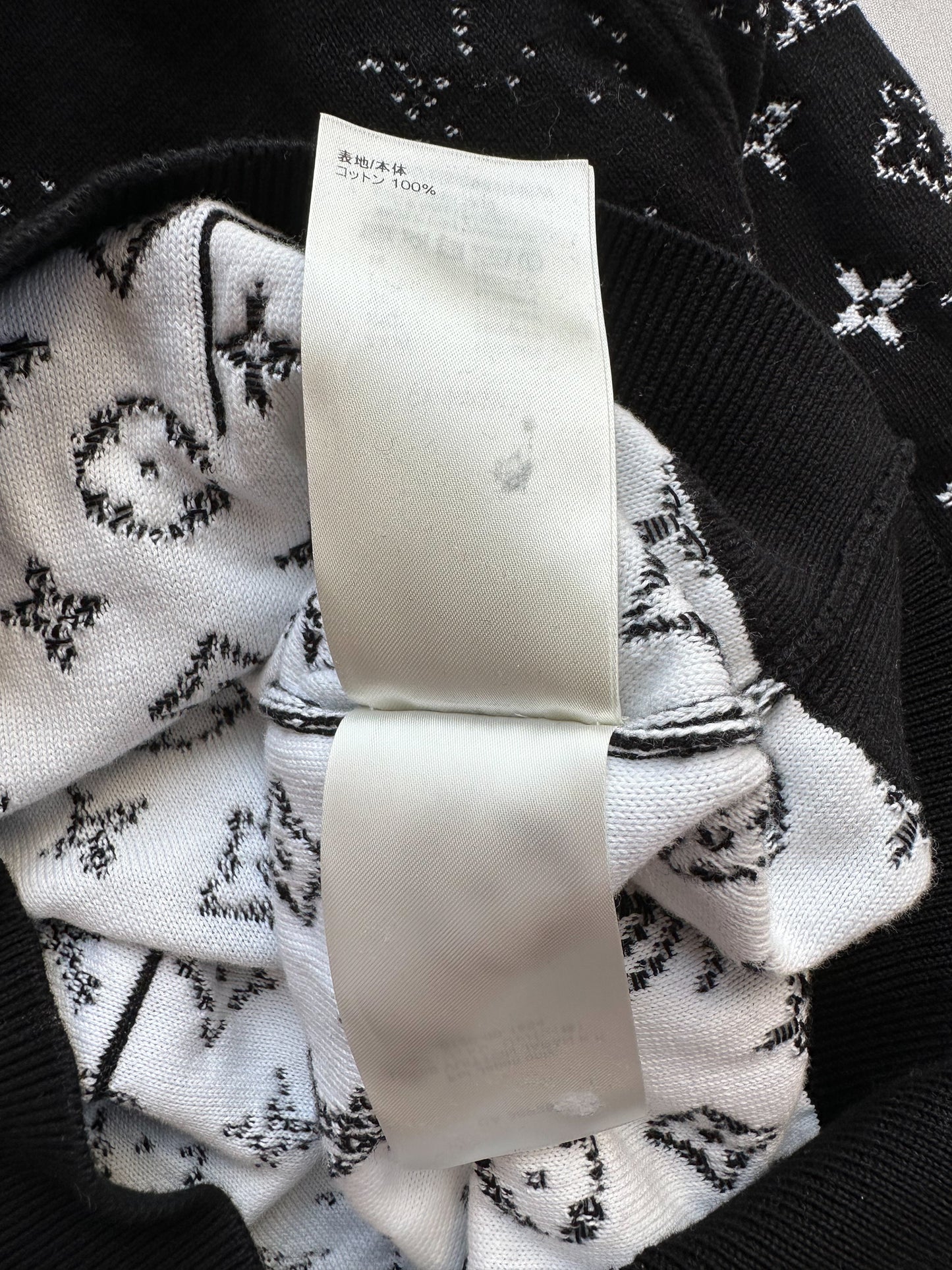 Louis Vuitton Black & White Monogram Gradient Hoodie