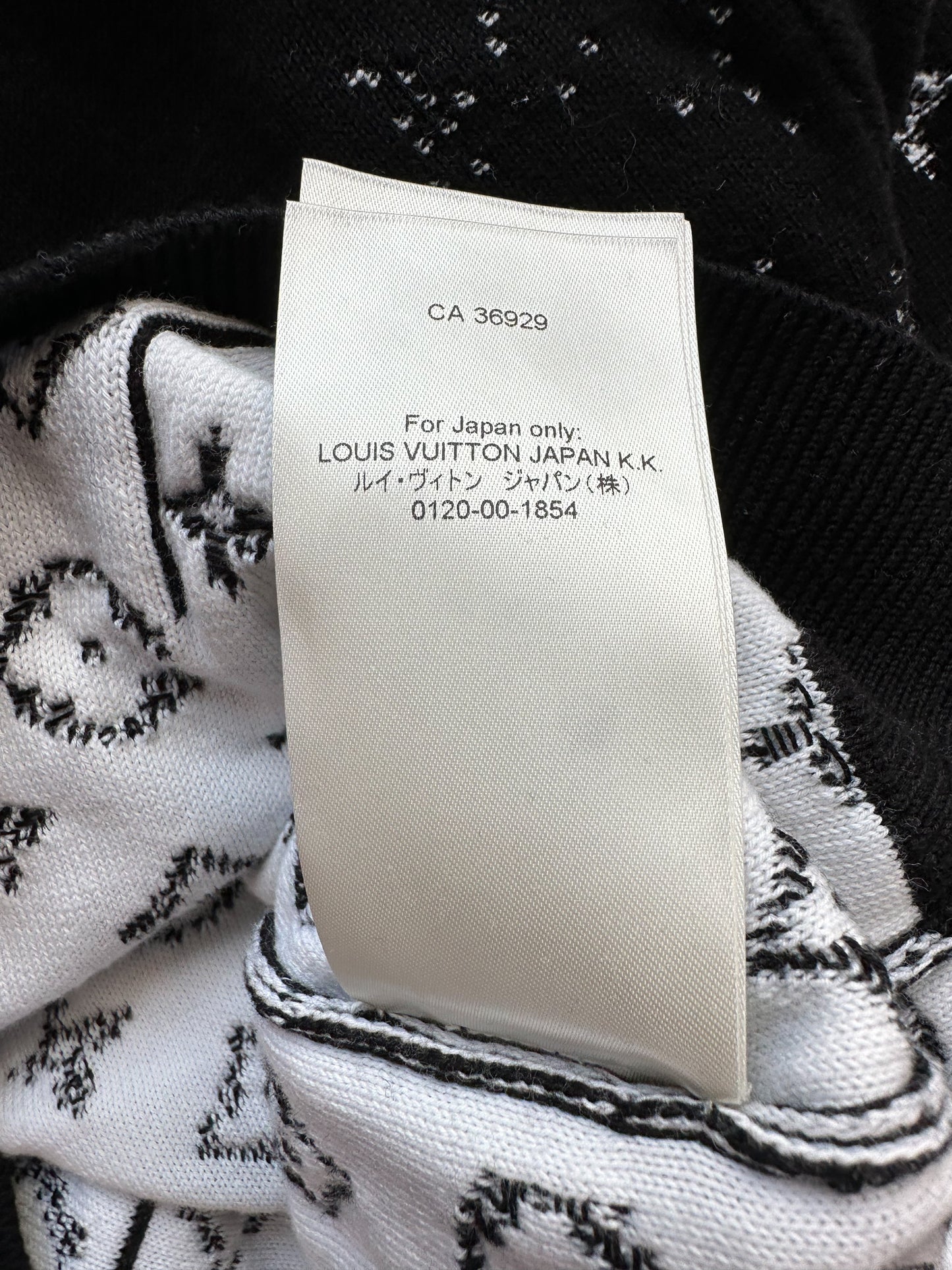 Louis Vuitton Black & White Monogram Gradient Hoodie