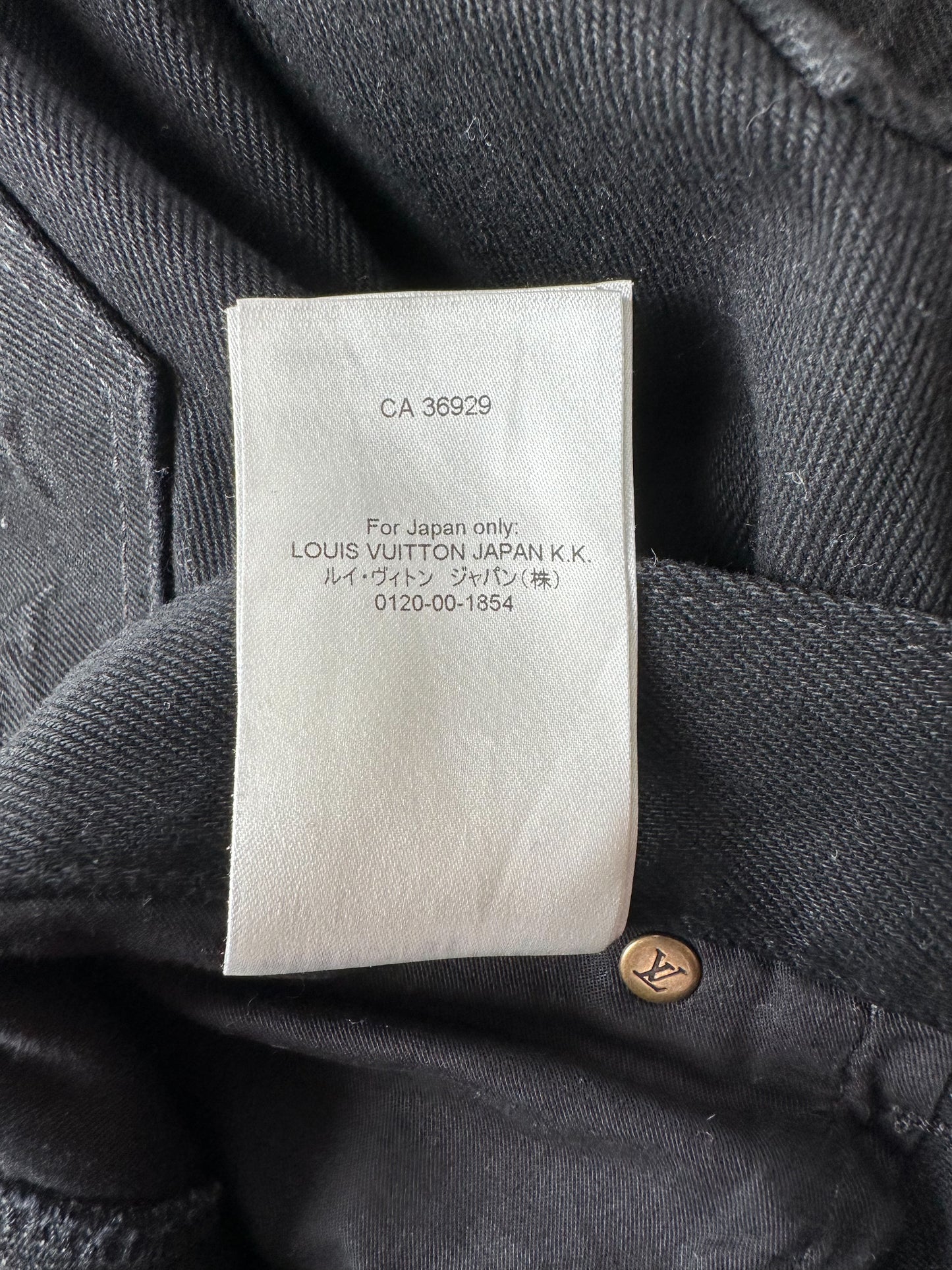 Louis Vuitton Black Monogram Carpenter Pants