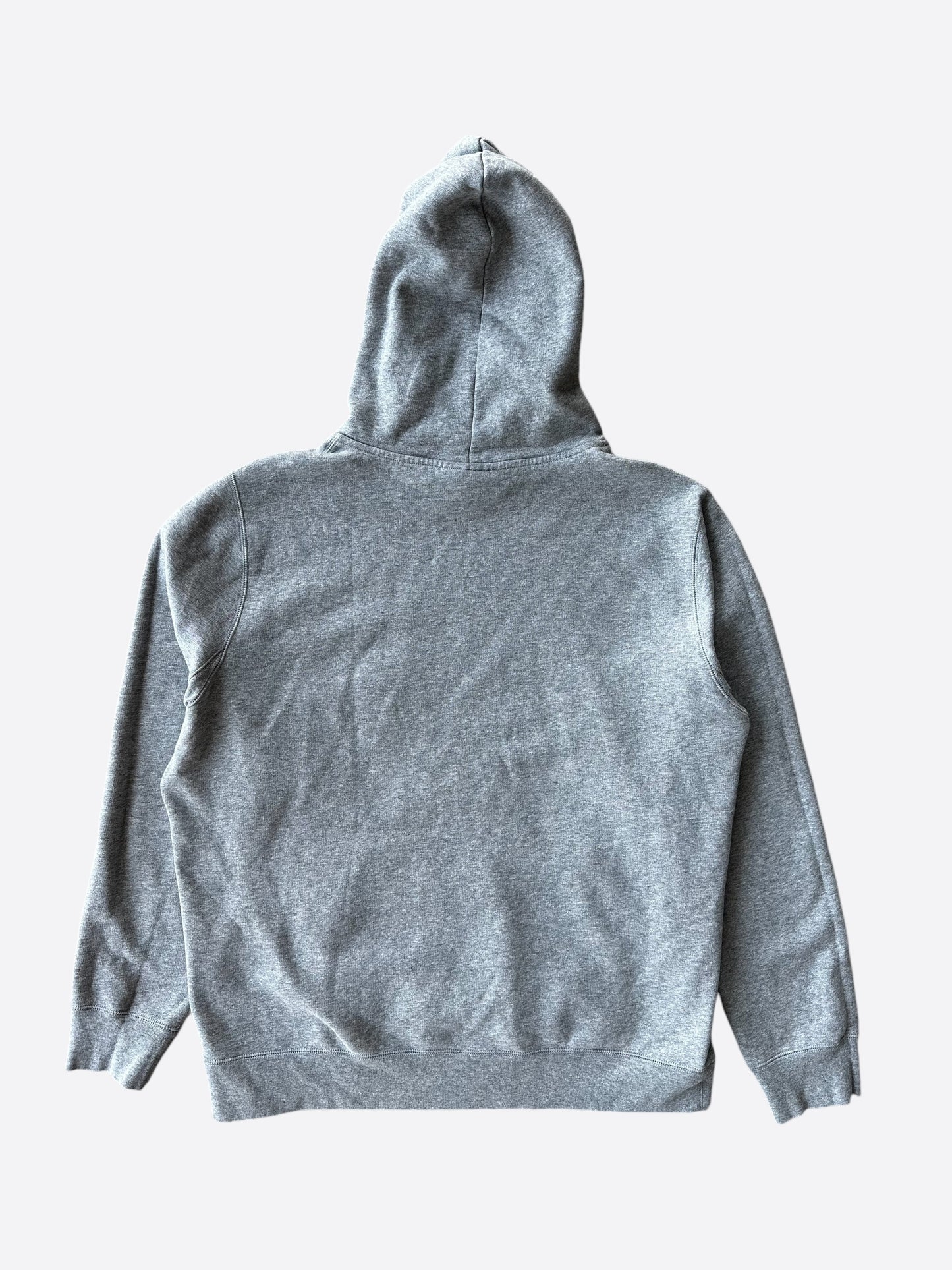 Burberry Grey Check Trim Embroidered Hoodie