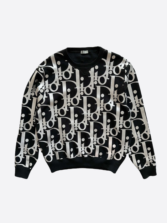 Dior Oblique Black Reflective Wool Sweater