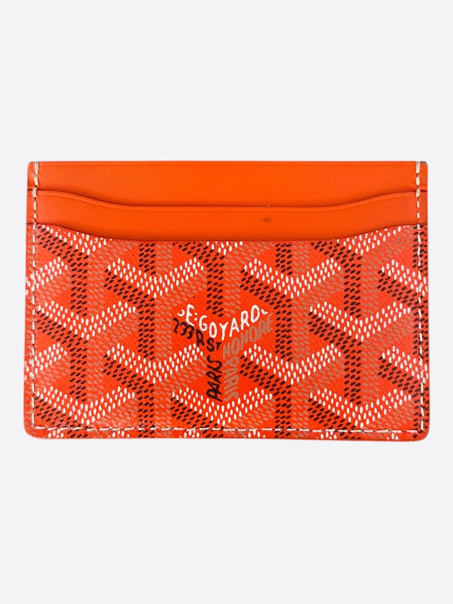 Goyard Orange Saint Sulpice Card Holder