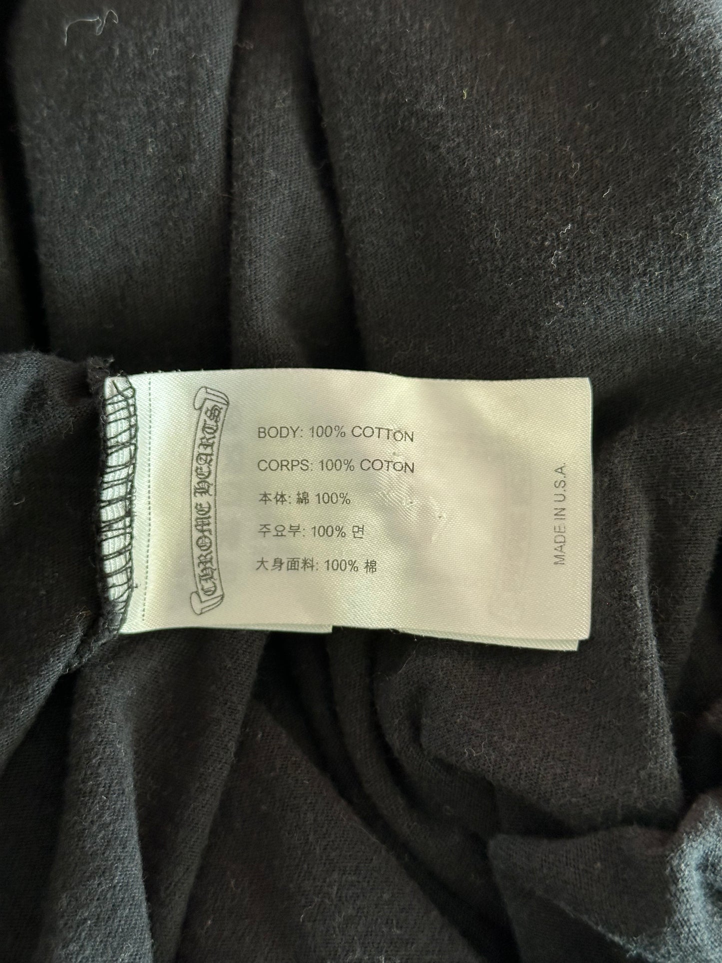 Chrome Hearts Black & Red Cross Logo Longsleeve T-Shirt