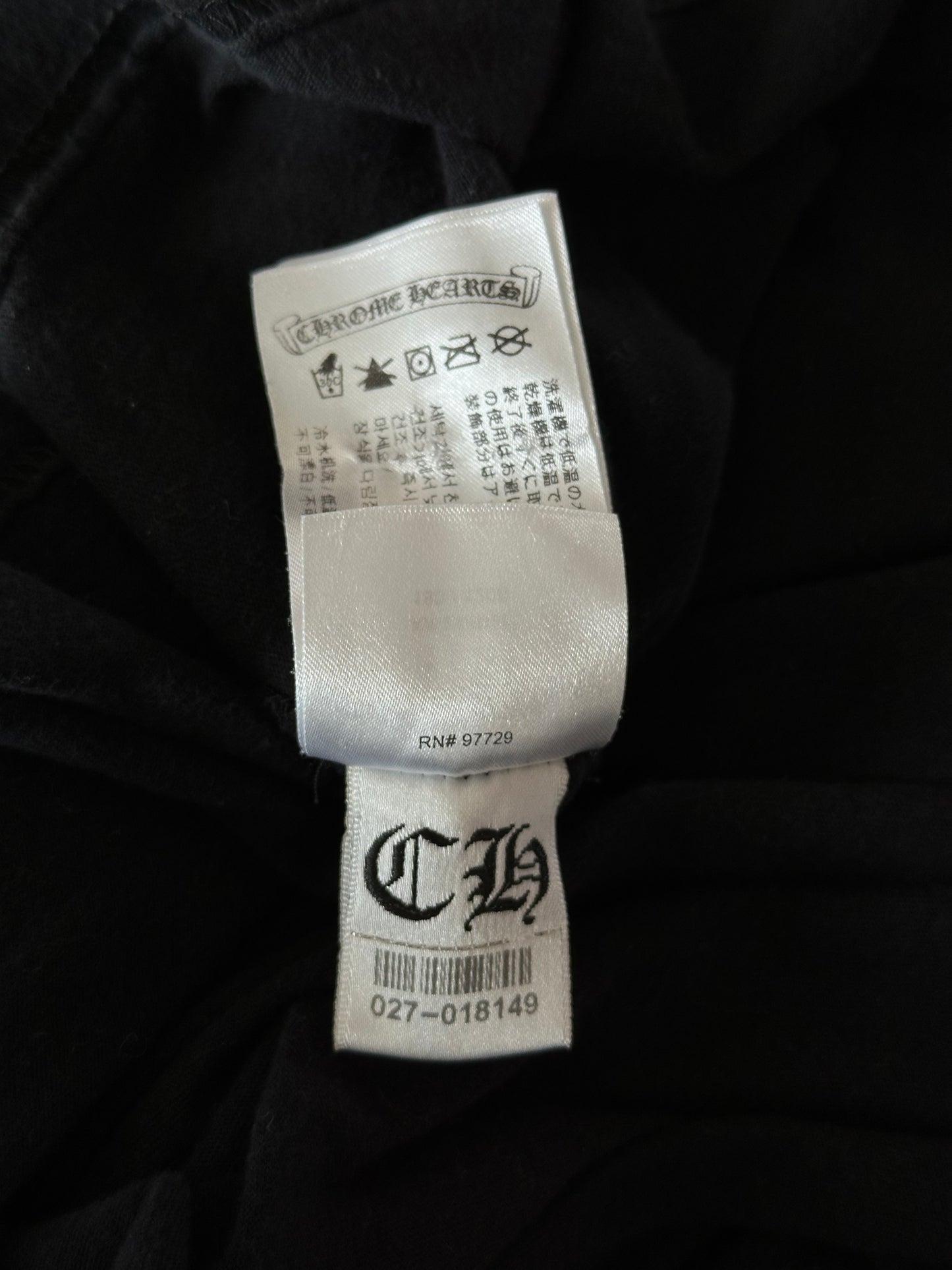 Chrome Hearts Black & Red Cross Logo Longsleeve T-Shirt