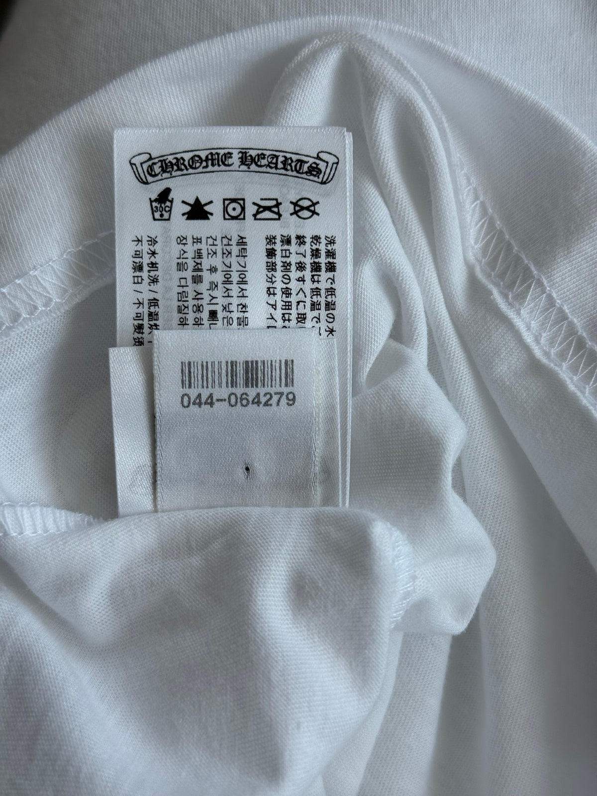 Chrome Hearts White & Black Scroll Logo T-Shirt
