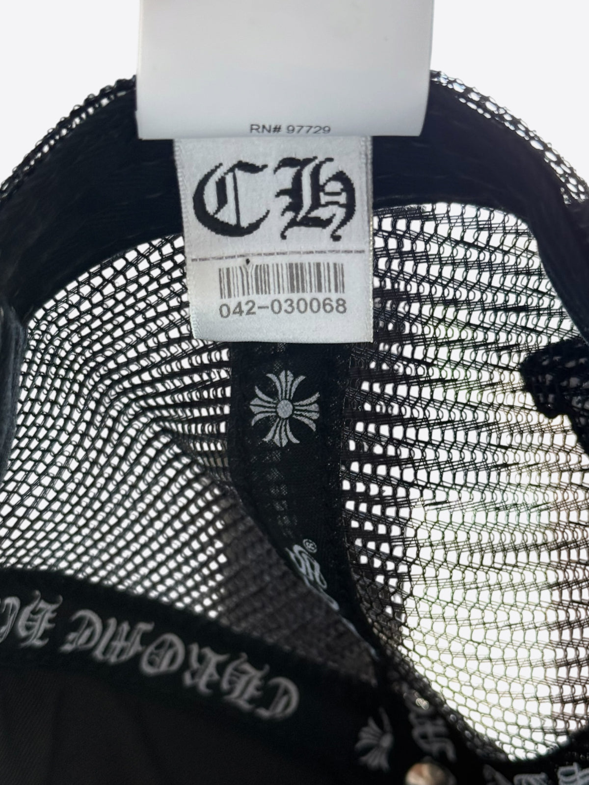 Chrome Hearts Black F*** Patch Trucker Hat