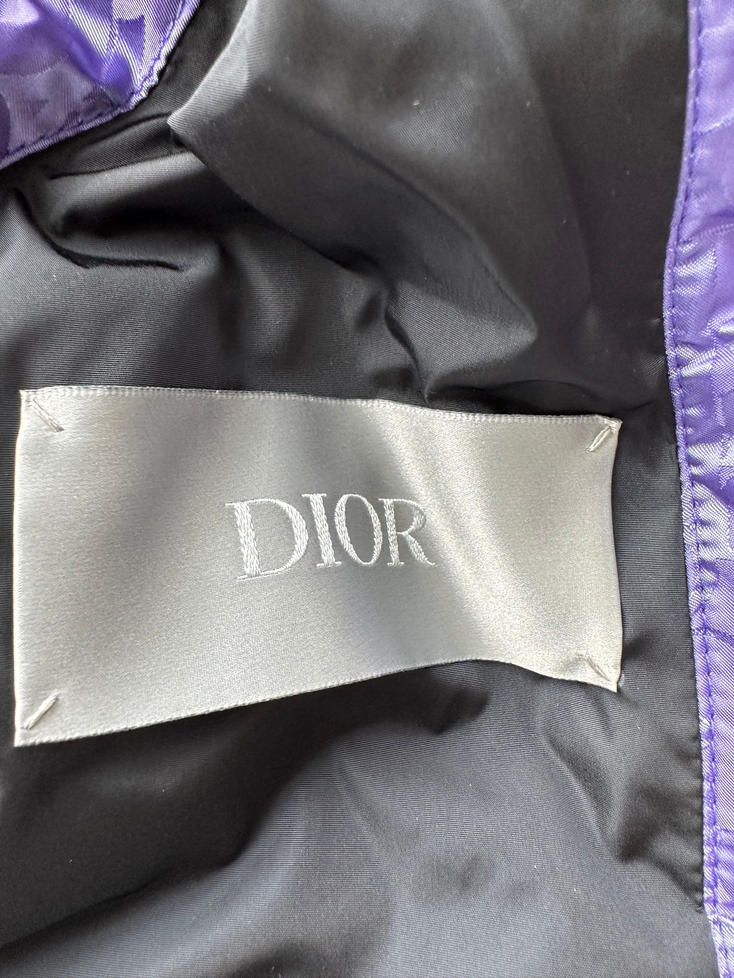 Dior Purple Oblique Puffer Vest