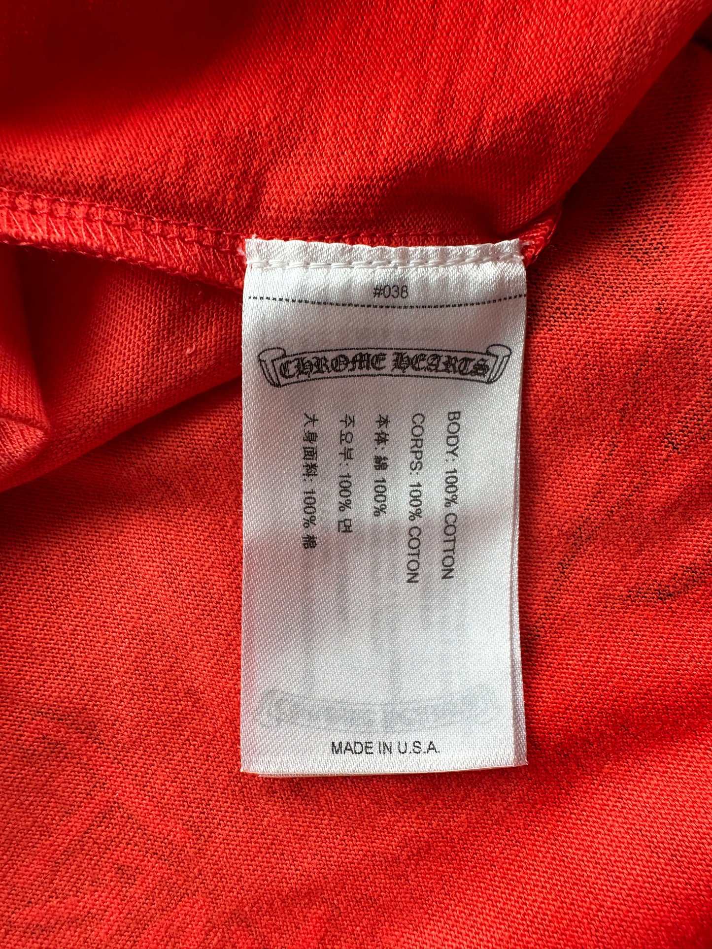 Chrome Hearts Matty Boy Red Spark T-Shirt