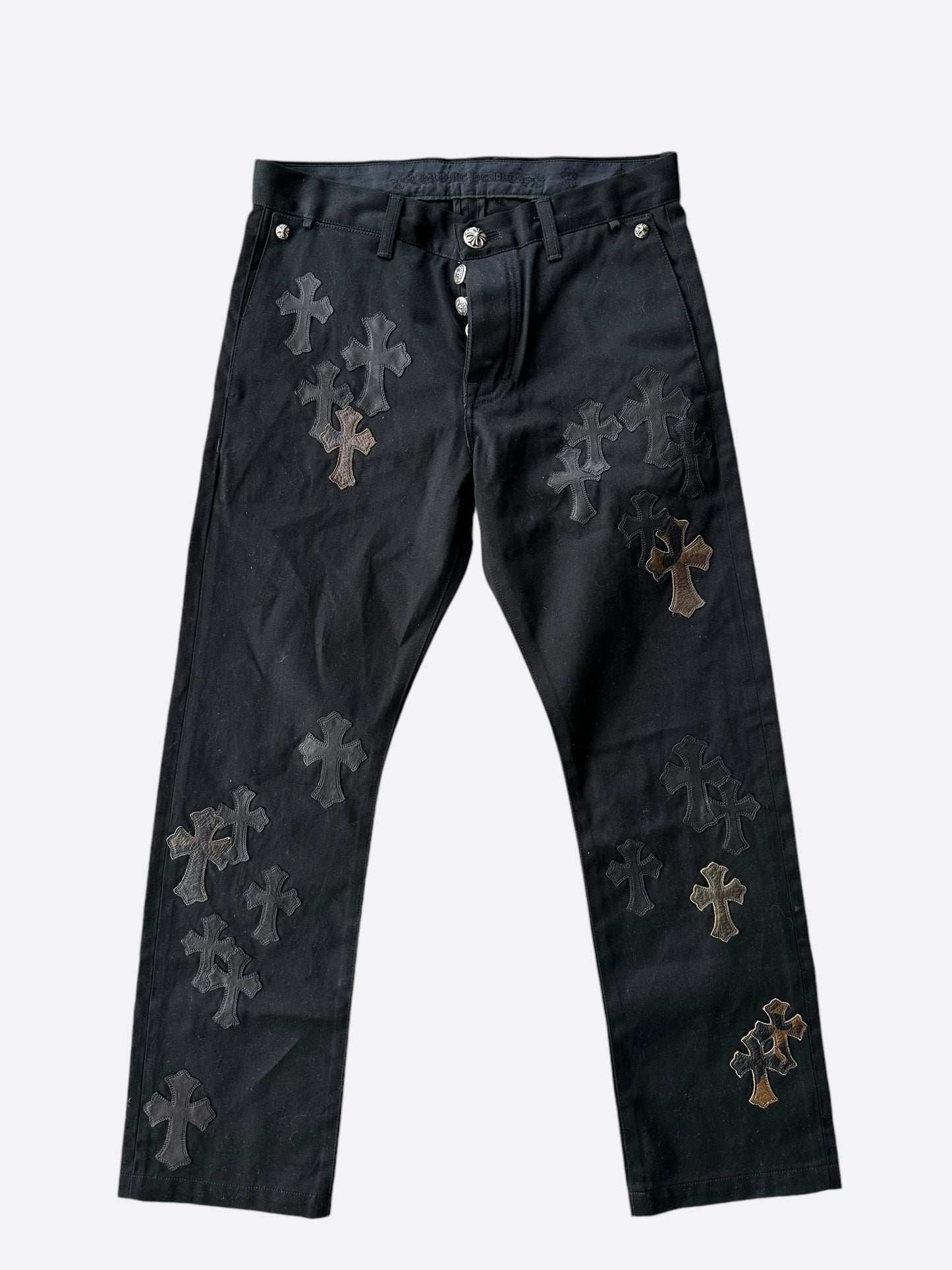 Chrome Hearts Black Camouflage Cross Patch Chino Pants