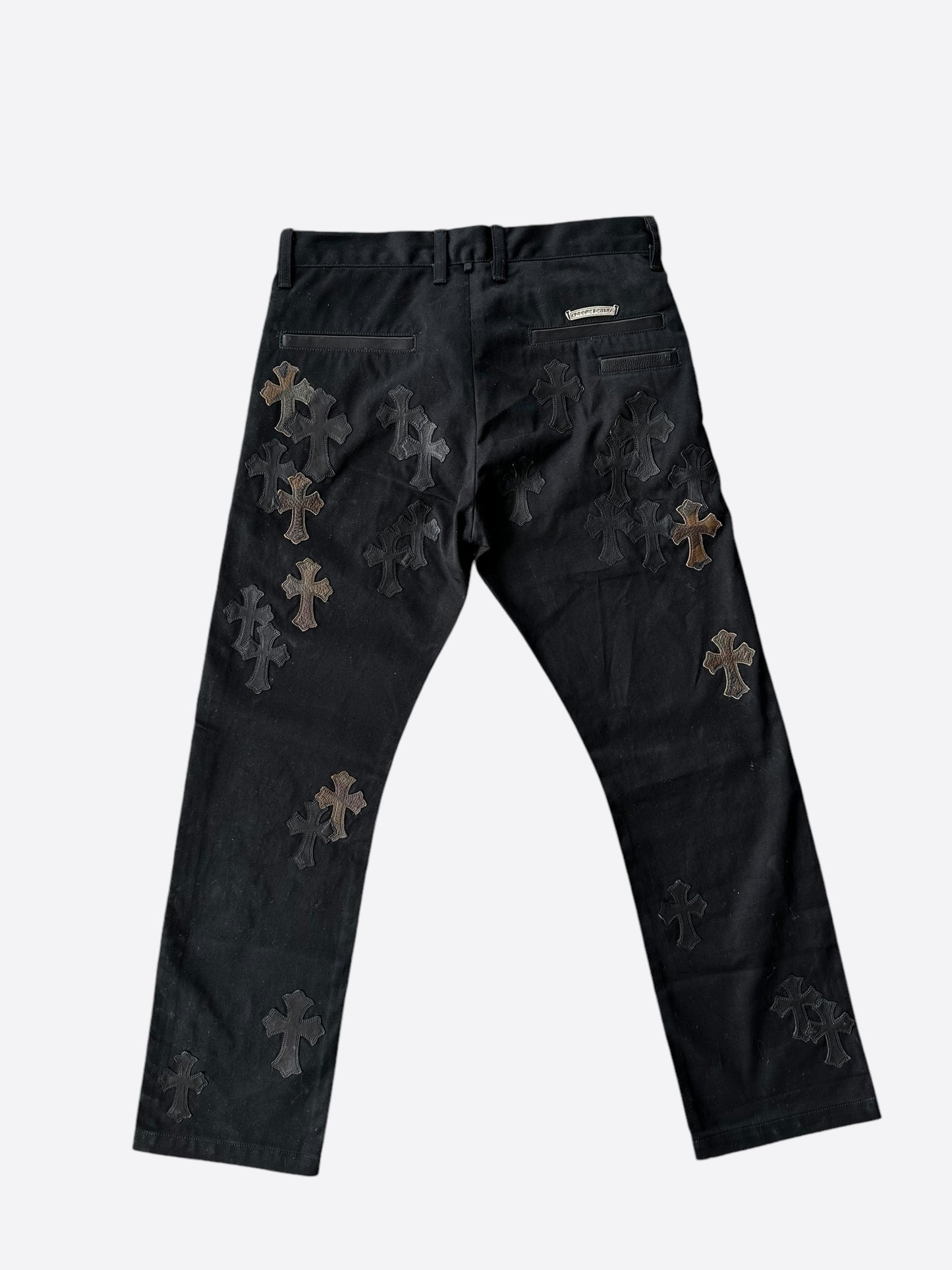 Chrome Hearts Black Camouflage Cross Patch Chino Pants