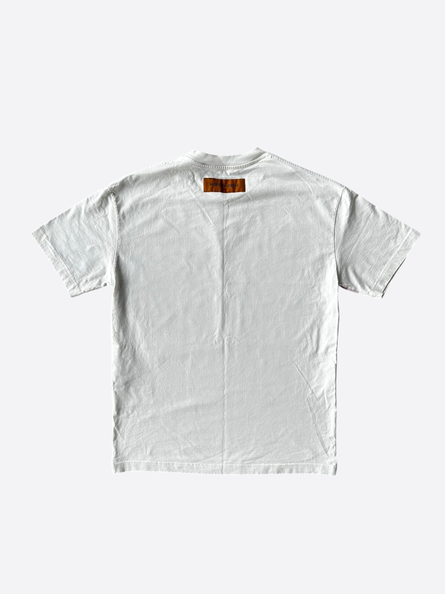 Louis Vuitton White Graffiti Logo T-Shirt