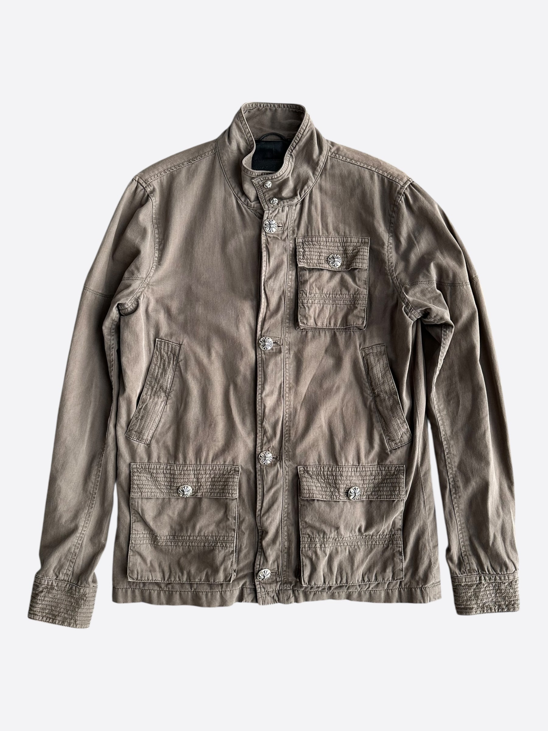 Chrome Hearts Olive Cherry Bomb Military Jacket – Savonches