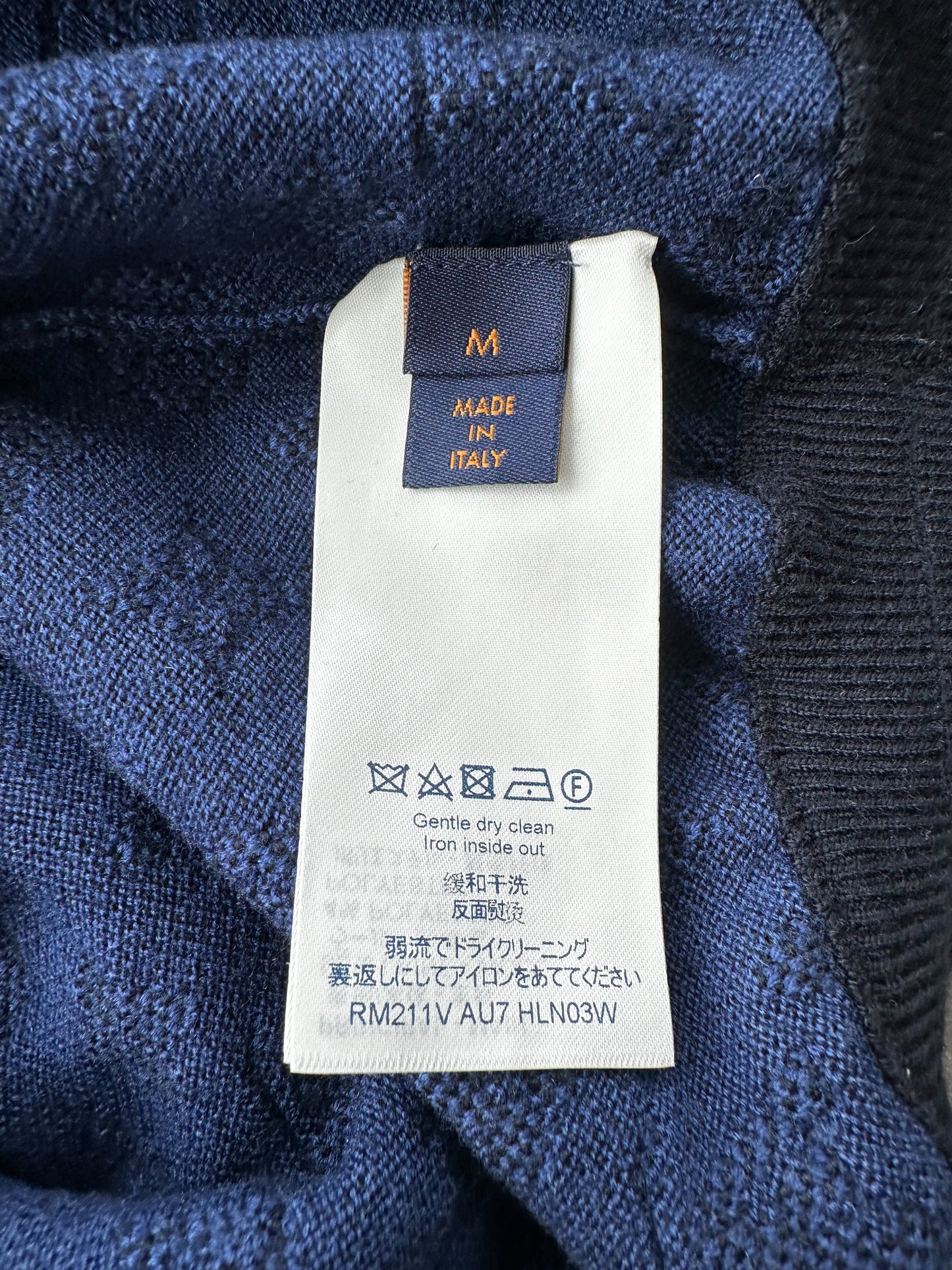 Louis Vuitton Blue Monogram Wool Shorts