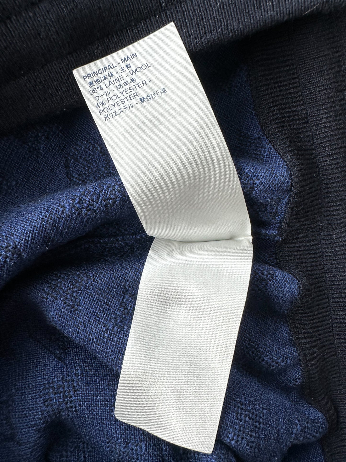 Louis Vuitton Blue Monogram Wool Shorts