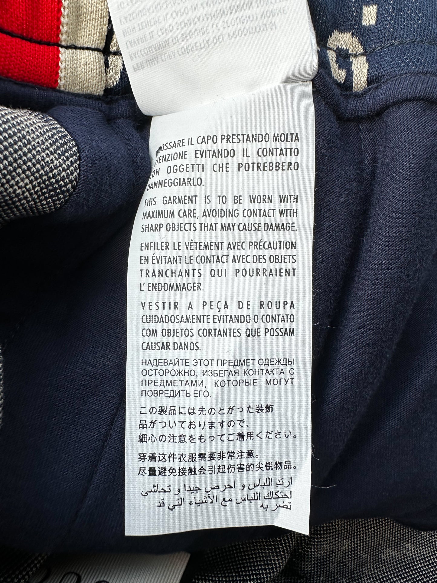 Gucci Blue & White GG Monogram Trackpants