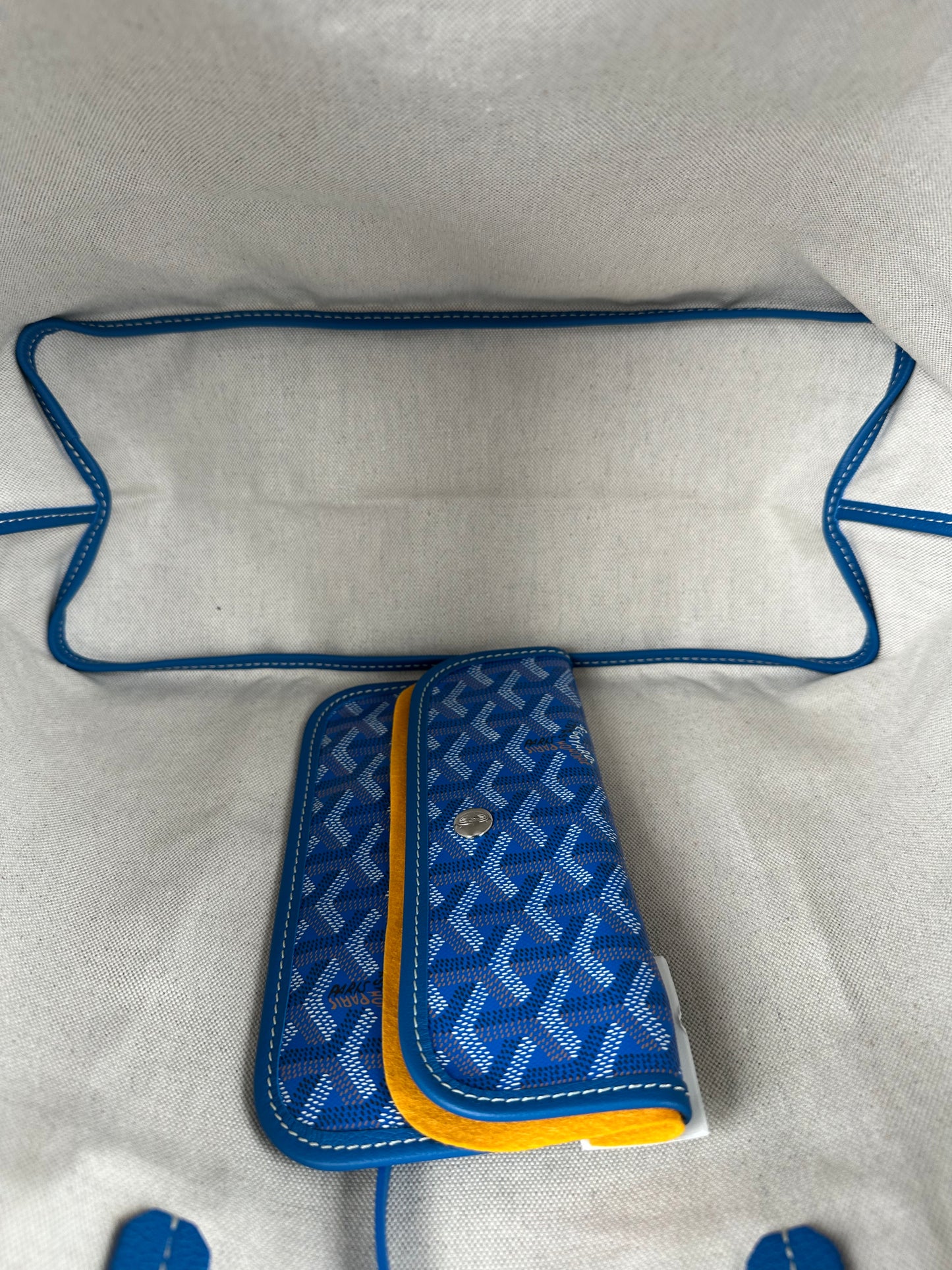 Goyard Blue St. Louis Tote Bag