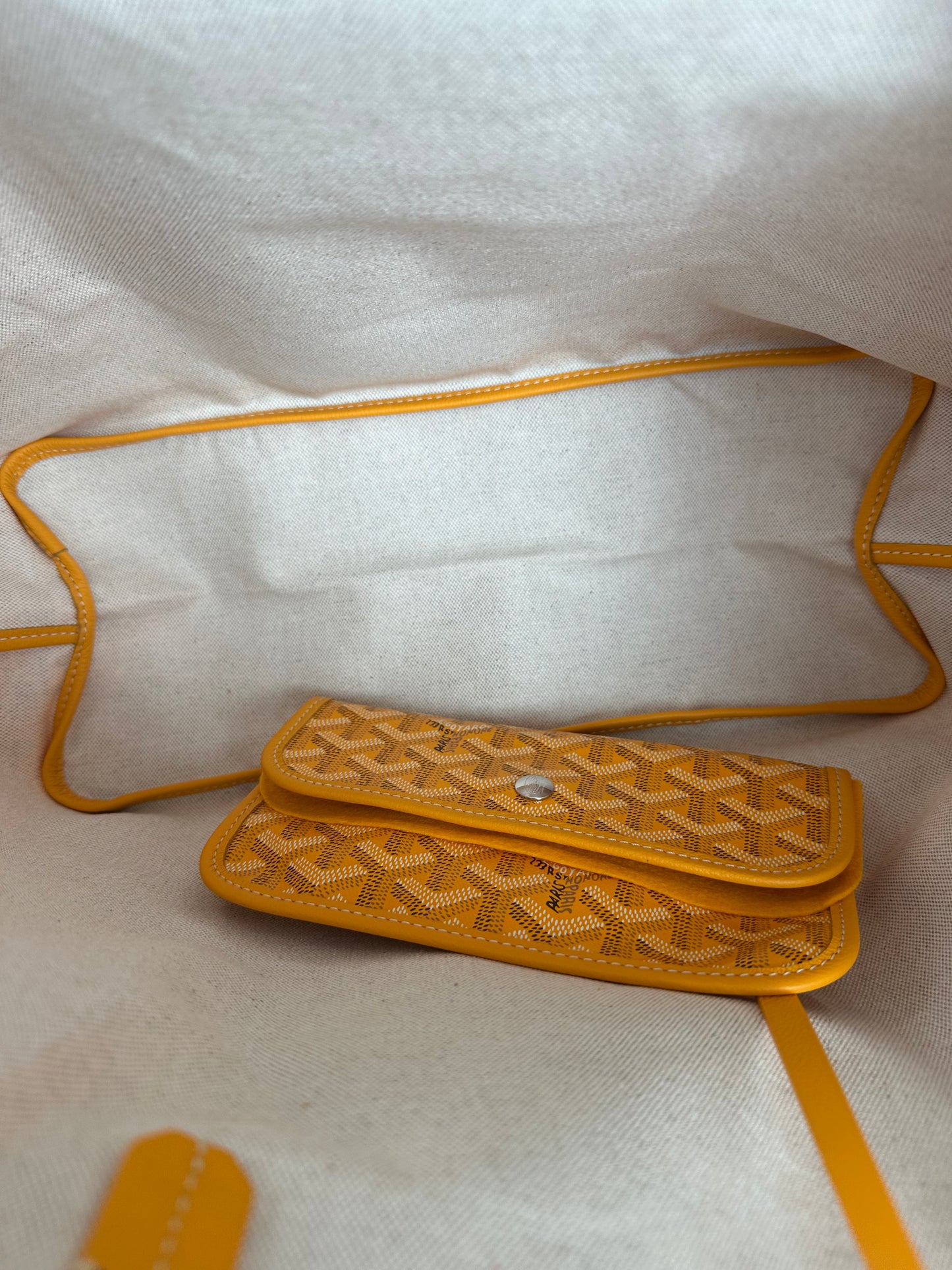 Goyard Yellow St. Louis Tote Bag