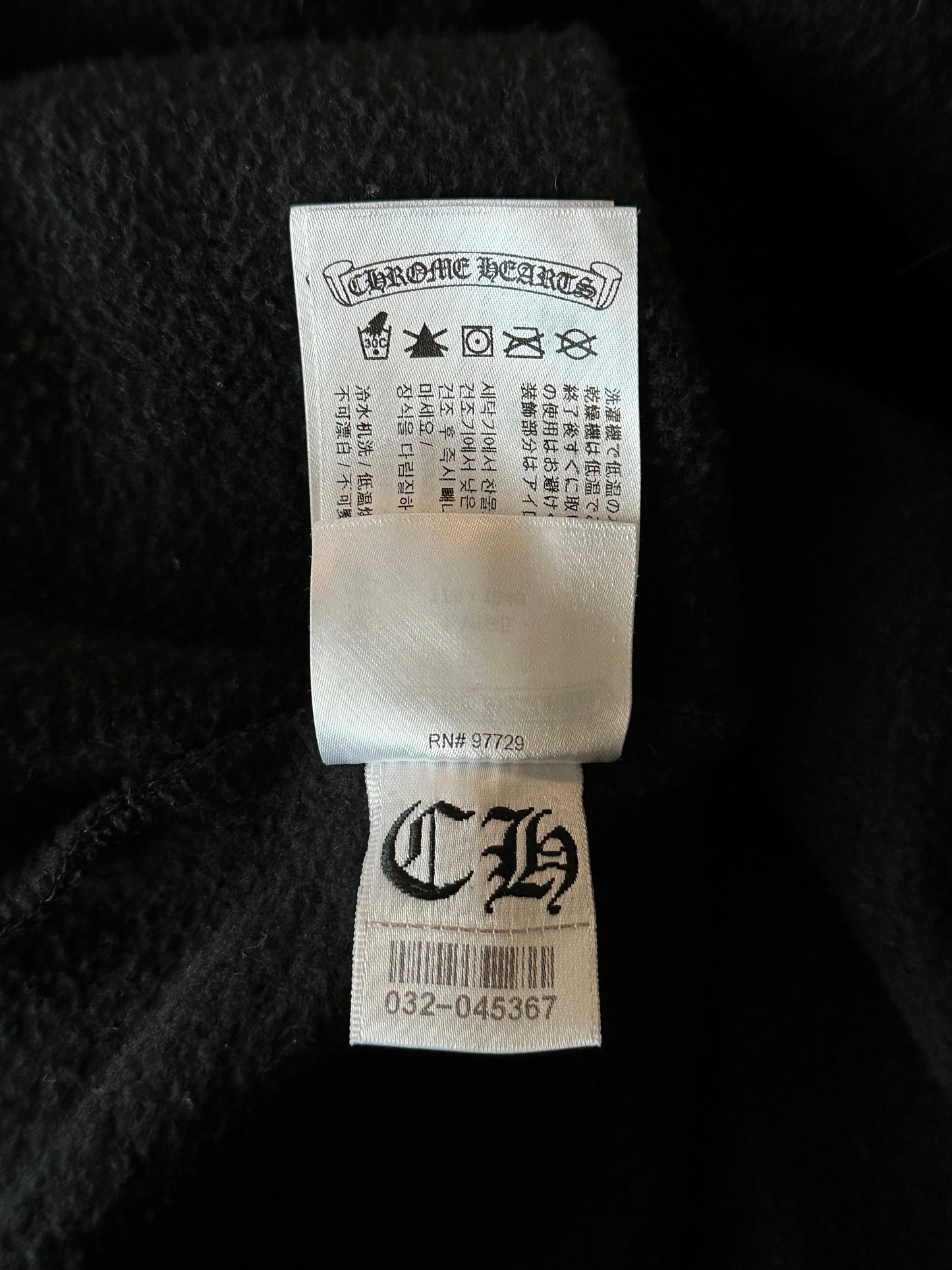 Chrome Hearts Black & Multicolor Stencil Hoodie