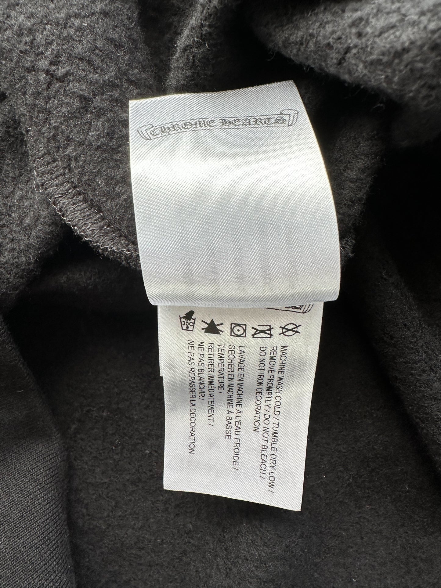 Chrome Hearts Black & White Hong Kong Horseshoe Logo Hoodie
