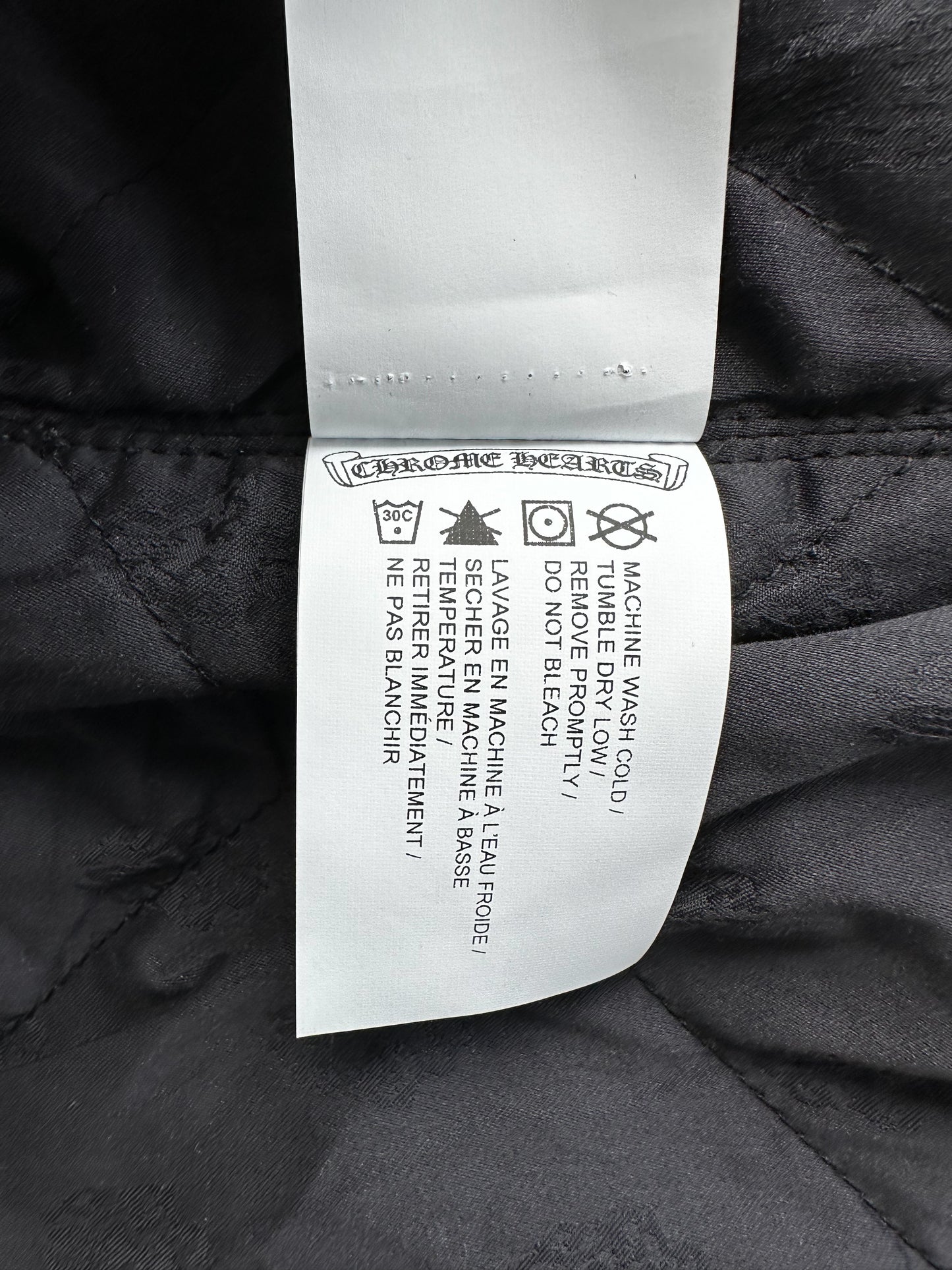 Chrome Hearts Red & White Floral Padded Flannel Jacket
