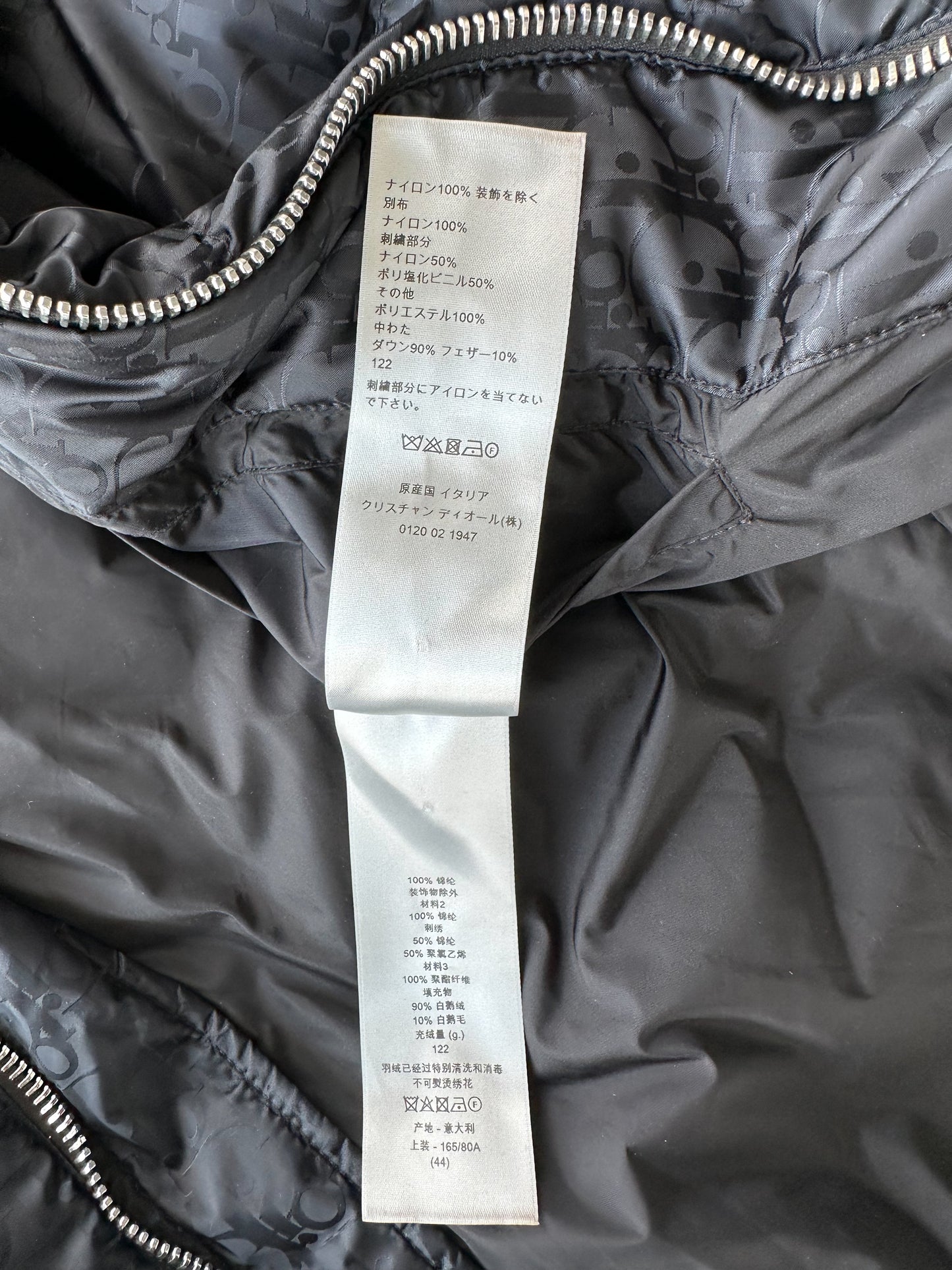 Dior Black Oblique Puffer Jacket