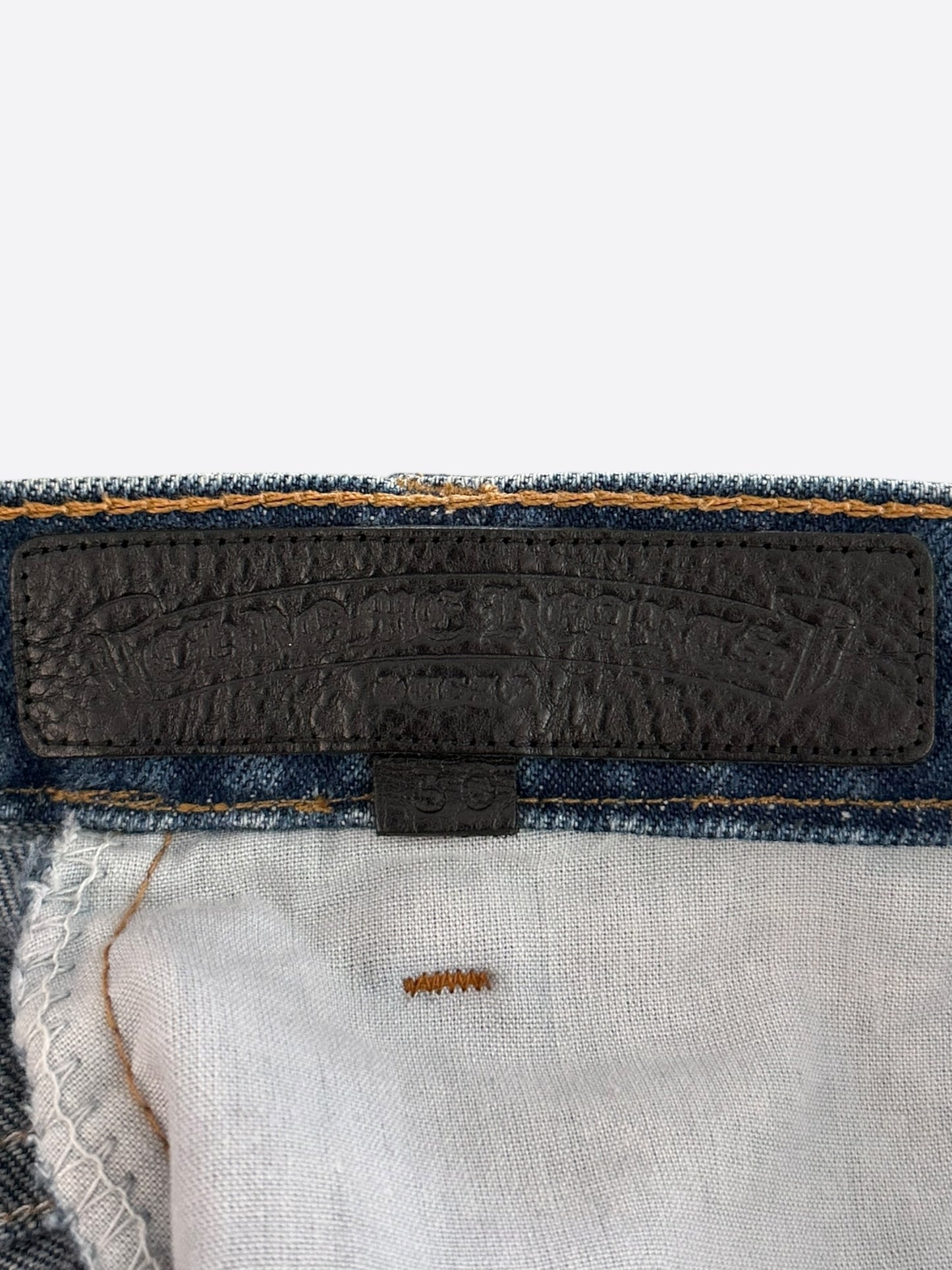Chrome Hearts Levis Blue & Black Cross Patch Jeans