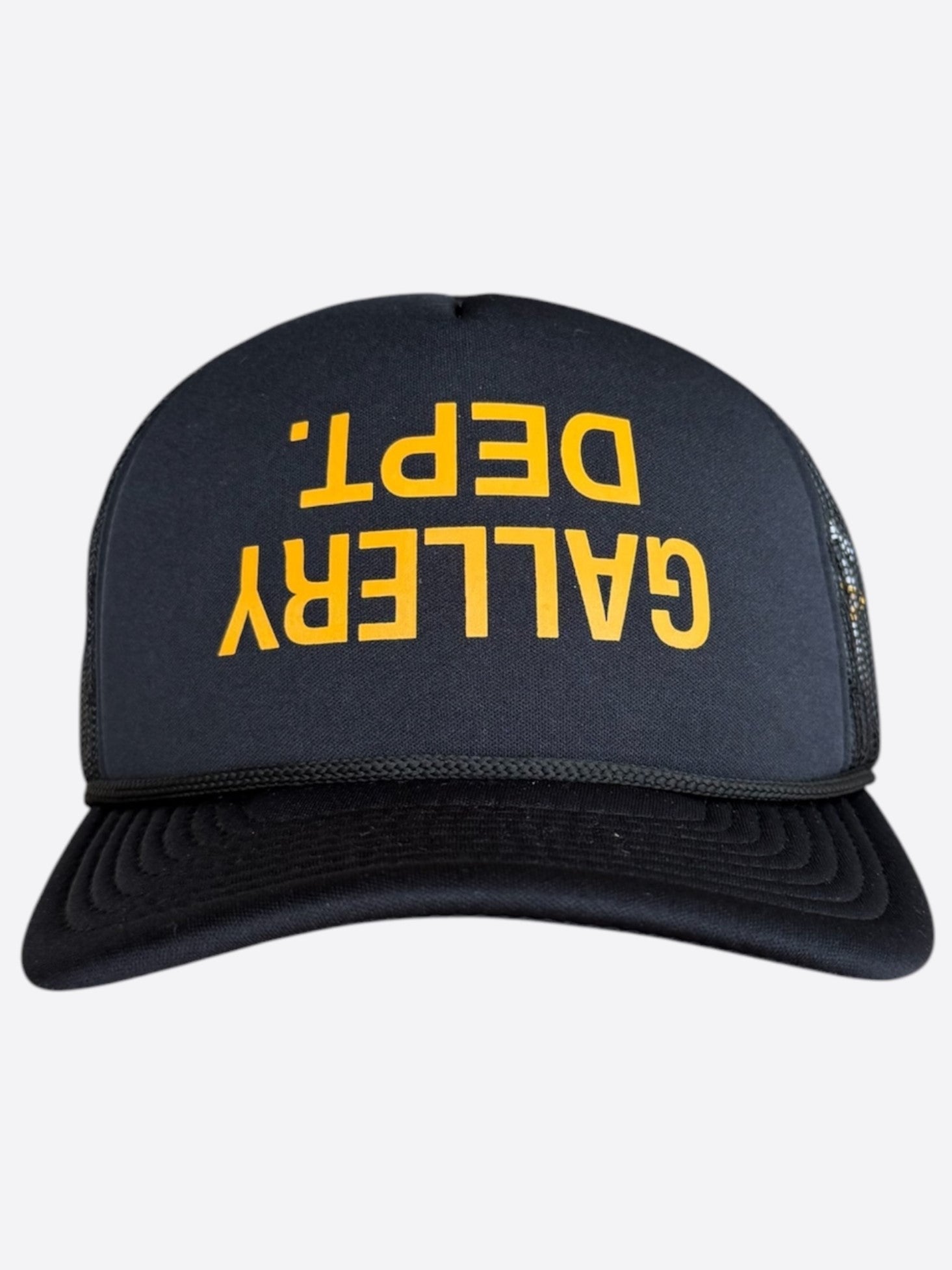 Gallery Dept Black & Yellow Upside Down Logo Trucker Hat – Savonches