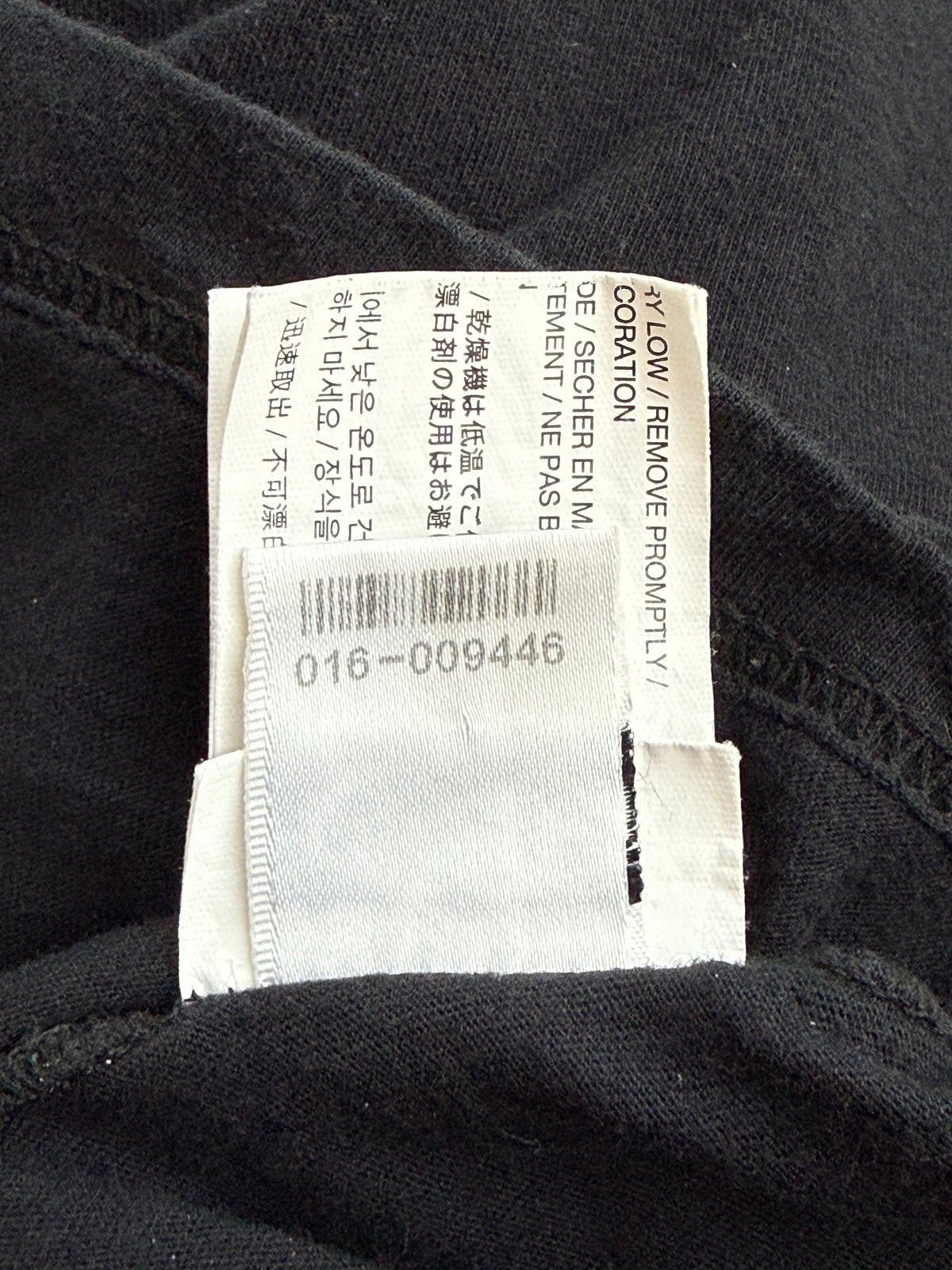 Chrome Hearts Black & White Neck Logo Longsleeve T-Shirt