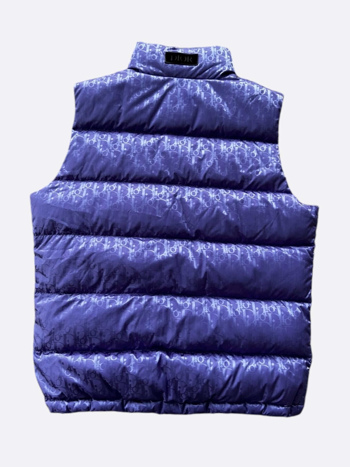 Dior Purple Oblique Puffer Vest