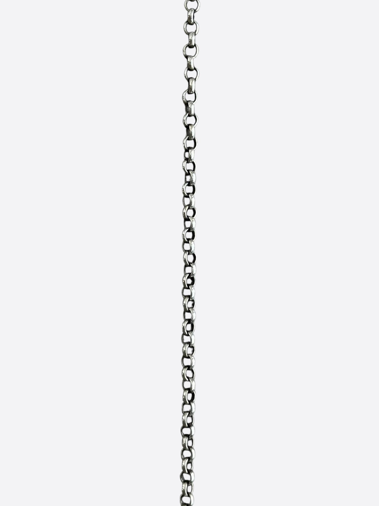 Chrome Hearts Silver Roll Necklace