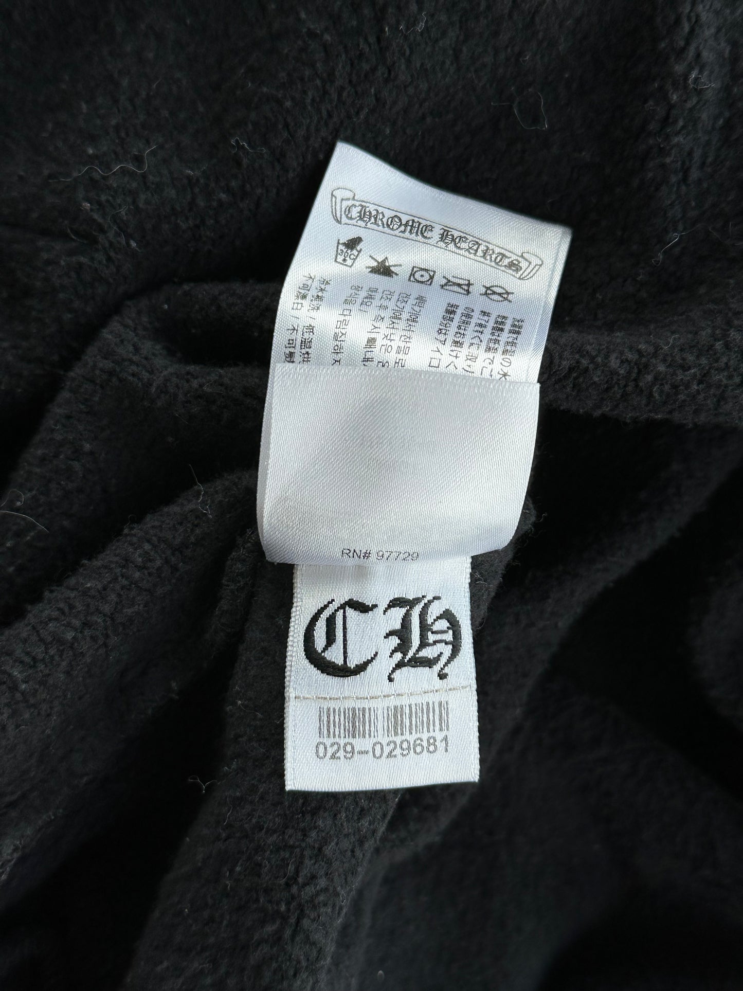 Chrome Hearts Black & White Los Angeles Horseshoe Logo Hoodie