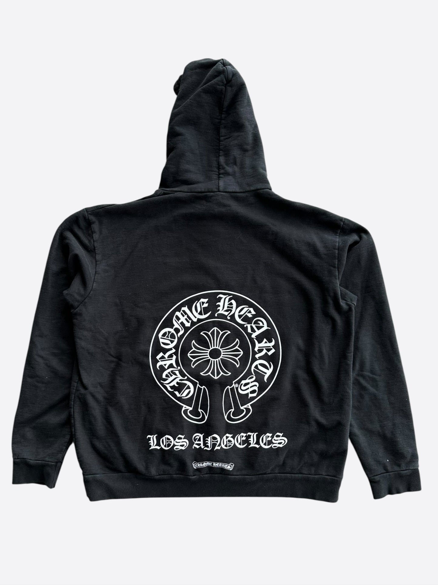 Chrome Hearts Black & White Los Angeles Horseshoe Logo Hoodie