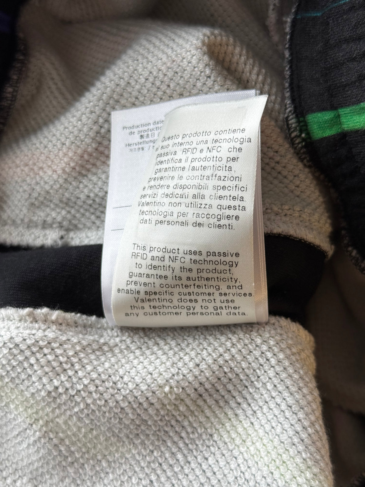 Valentino Black & Multicolor Logo Bermuda Shorts