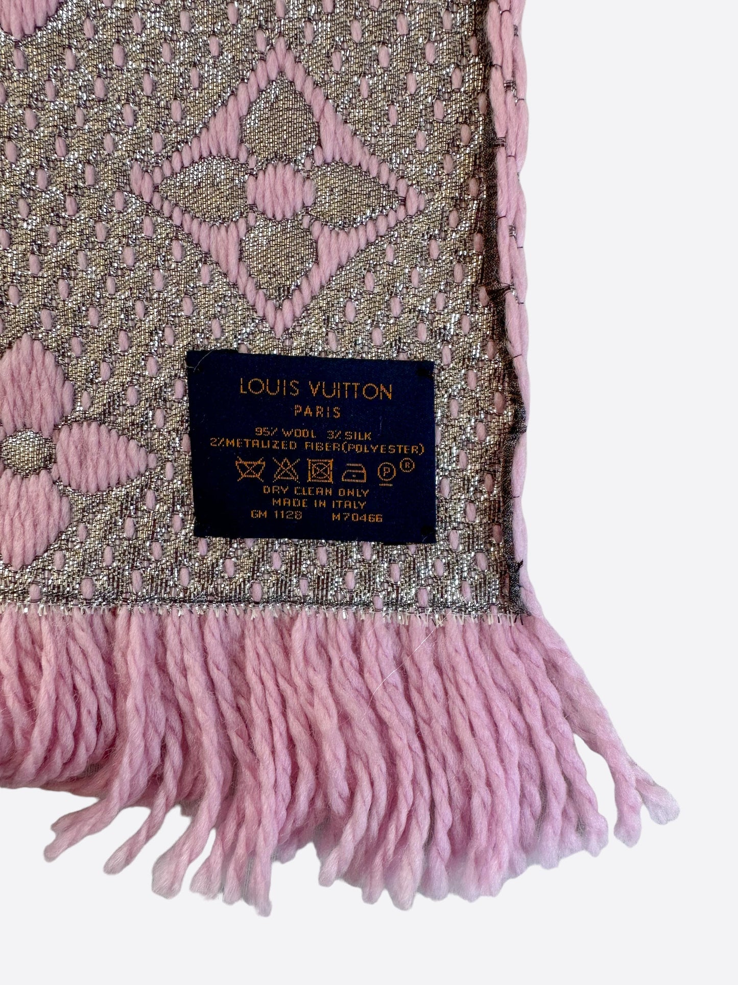 Louis Vuitton Pink Monogram Logomania Scarf