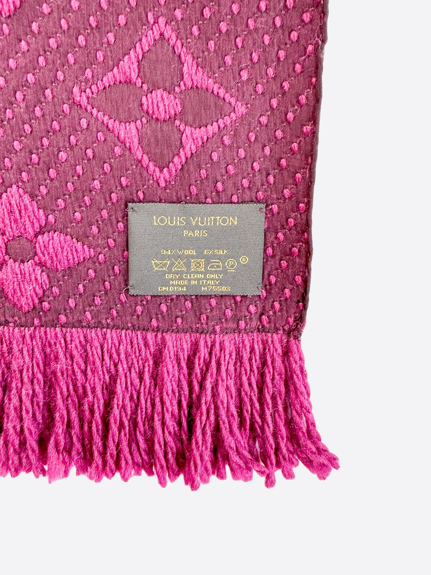 Louis Vuitton Purple Monogram Logomania Scarf
