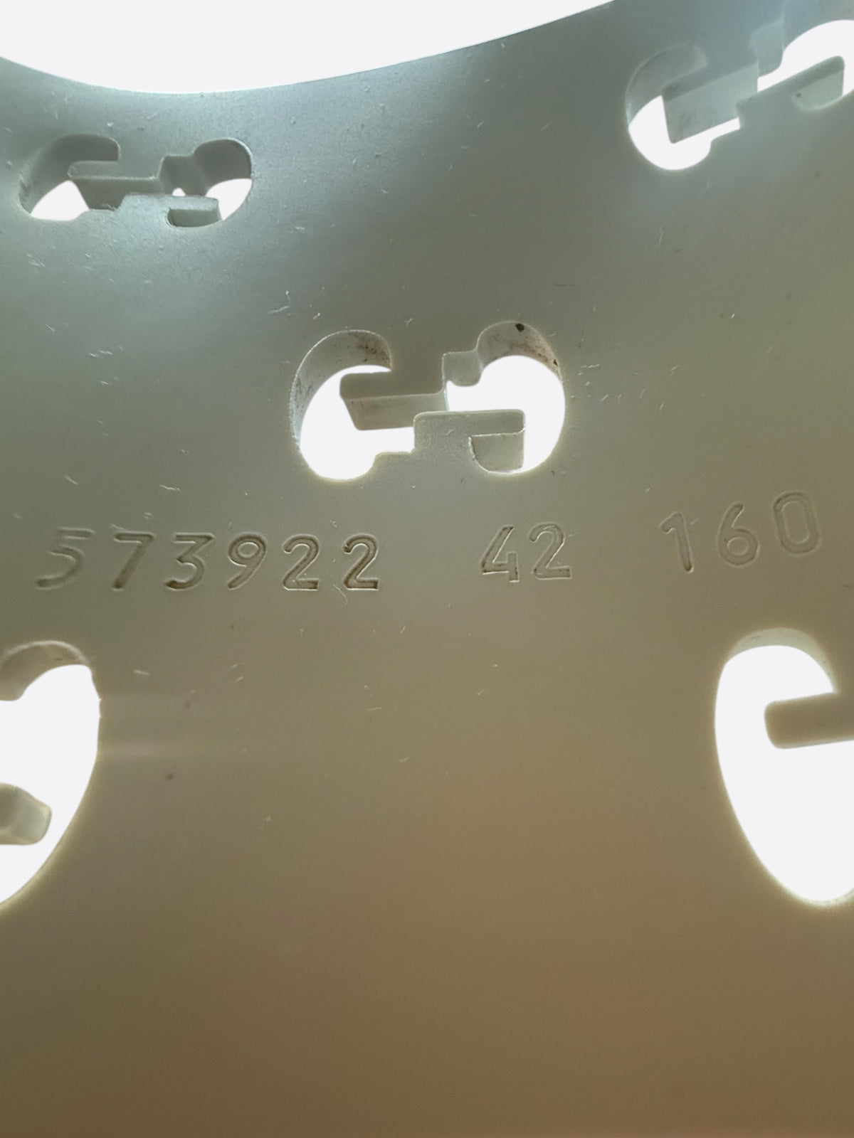 Gucci White GG Monogram Rubber Slides