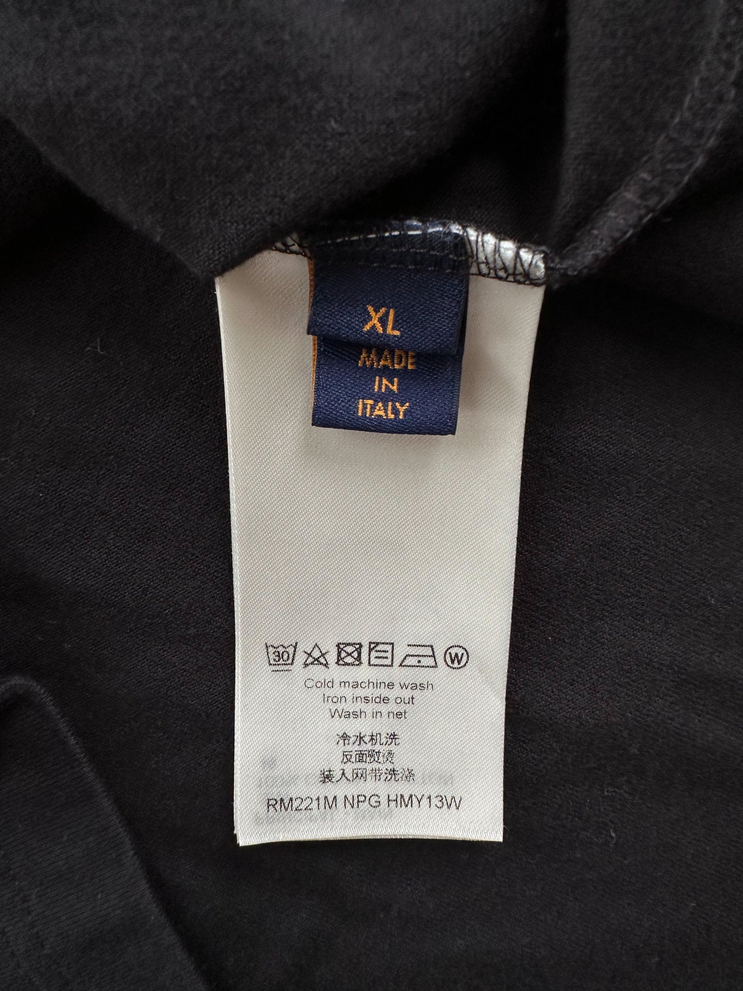Louis Vuitton Black L.Vuitton Heat Reactive T-Shirt