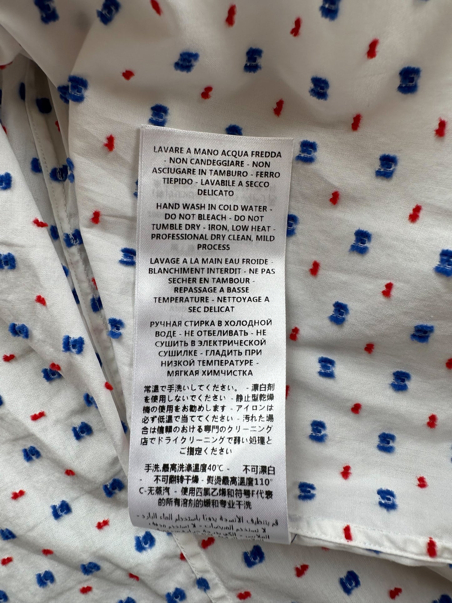 Gucci White G Logo Button Up Shirt