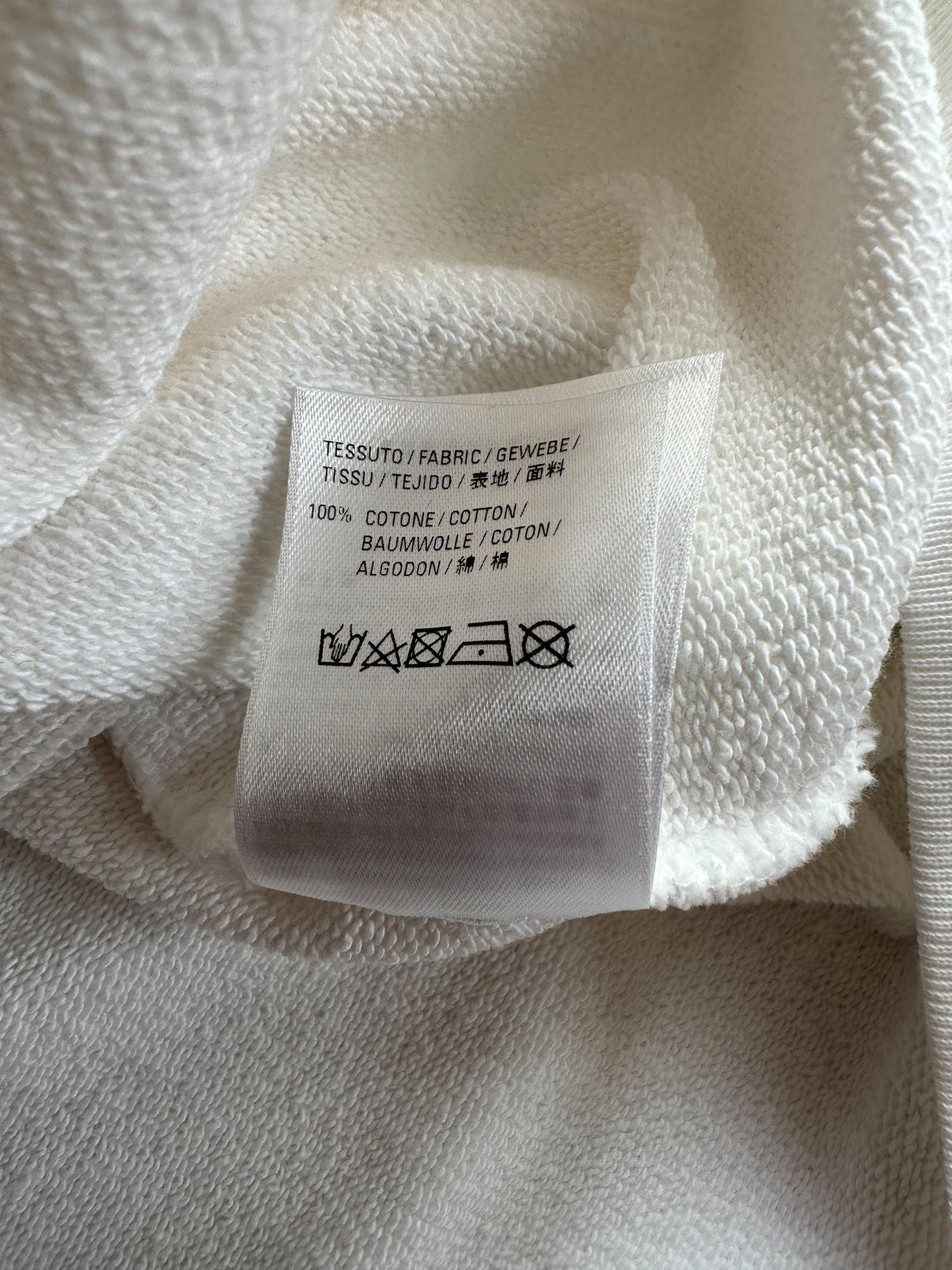 Balenciaga White & Black Symbolic Logo Hoodie