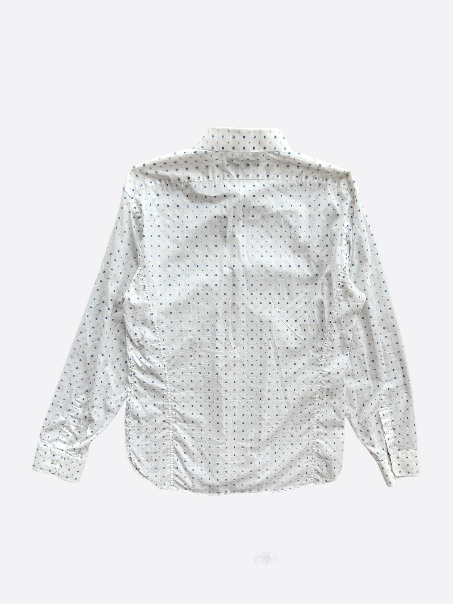 Gucci White G Logo Button Up Shirt