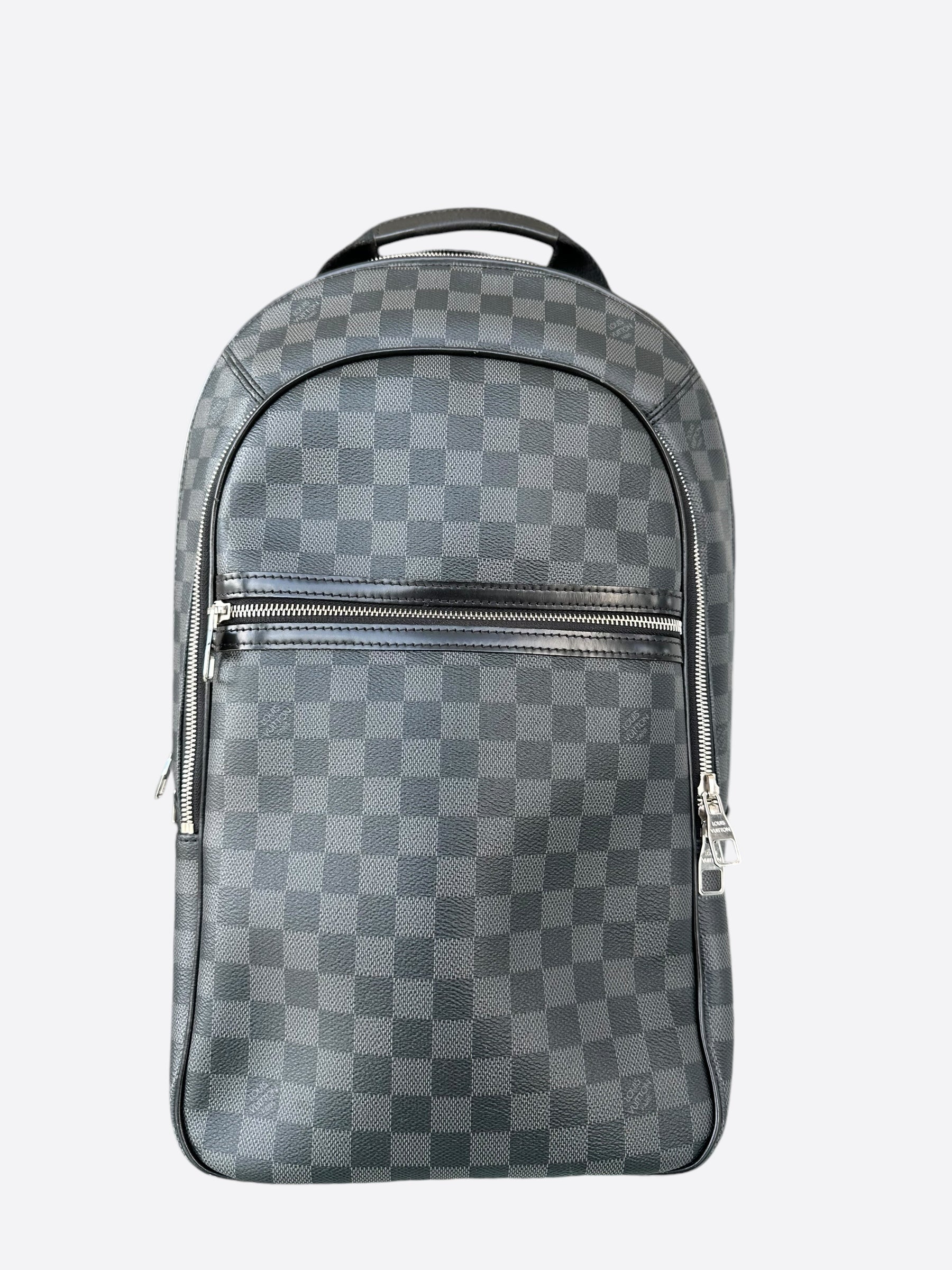 louis vuitton black backpack damier Josh Daypack WS13192 NUIR VINTAGE Hot Stamping Louis Vuitton Damier Graphite Canvas