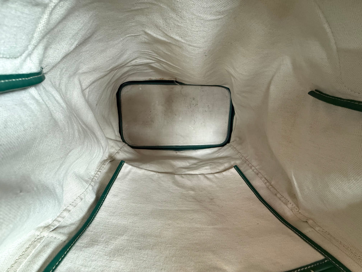 Goyard Green Steamer Backpack