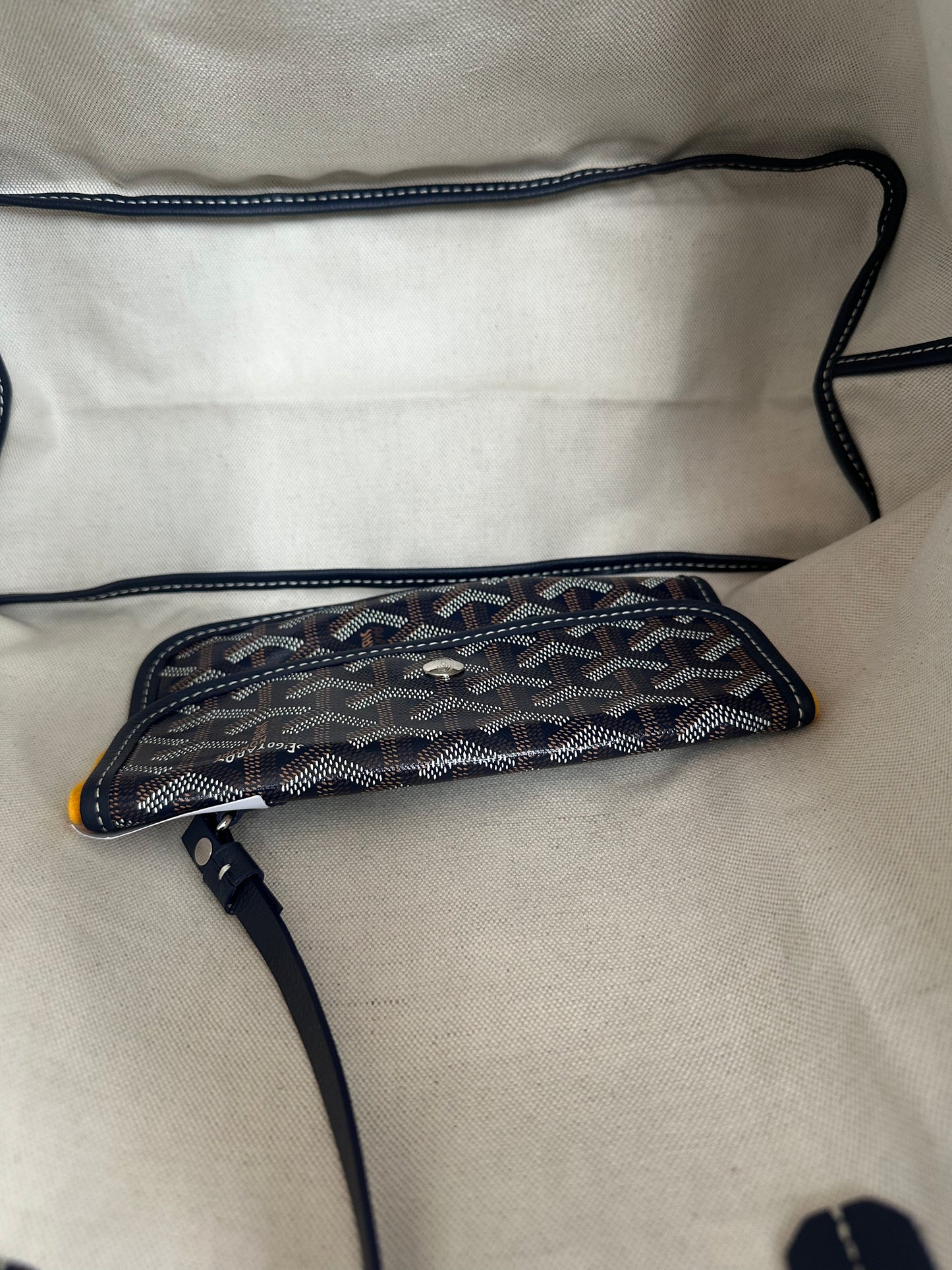 Goyard Navy St. Louis Tote Bag